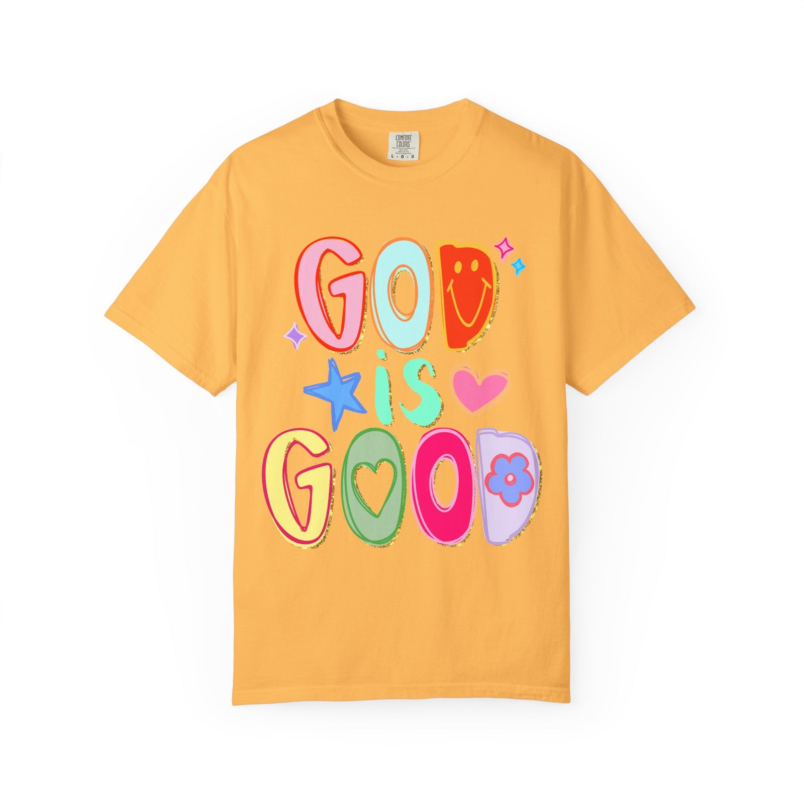 God Is Good T-Shirt Colorful Cute Faith Graphic Tee