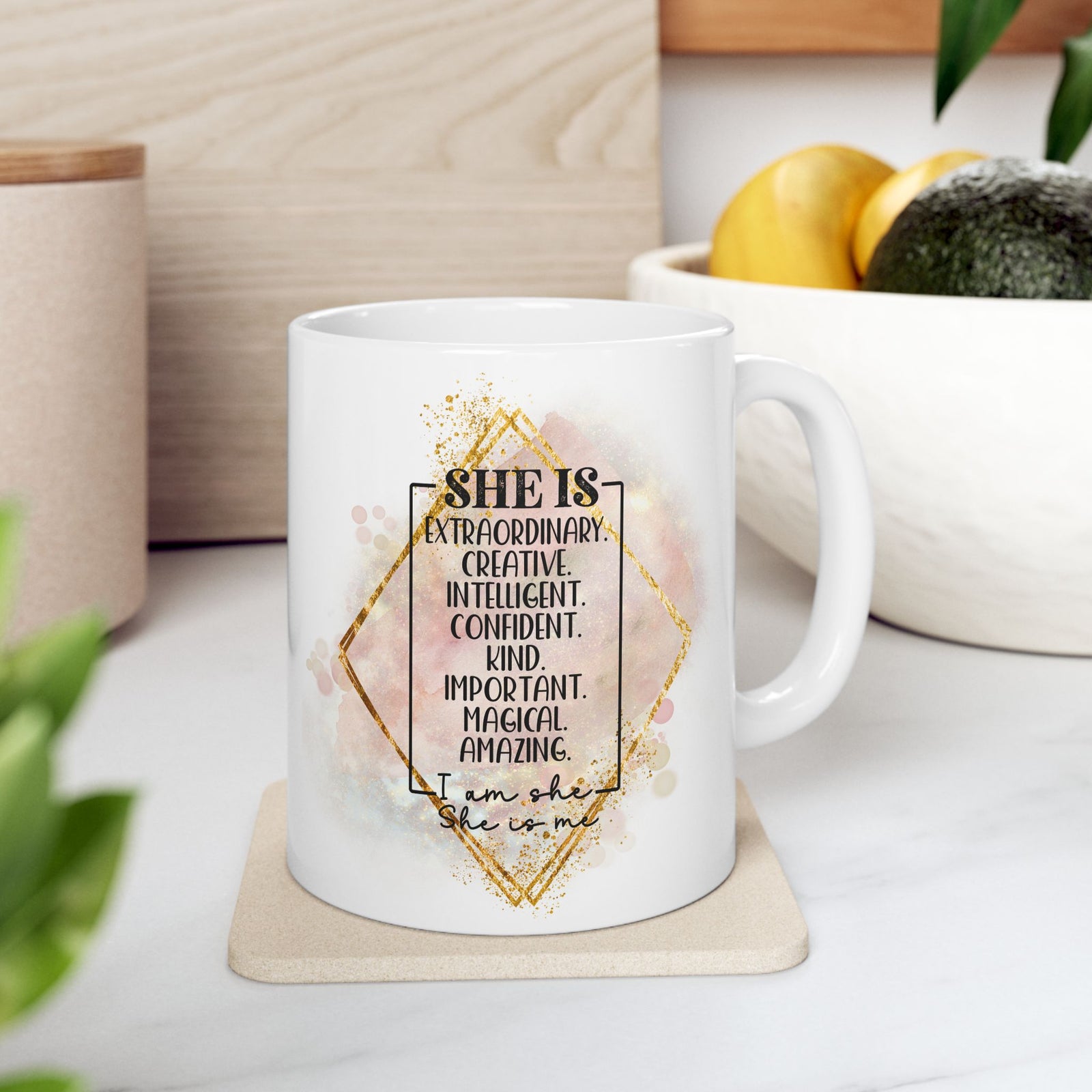 She is Me II Inspirational Mug Coffee Cup (11oz & 15oz) - Sydney So Sweet