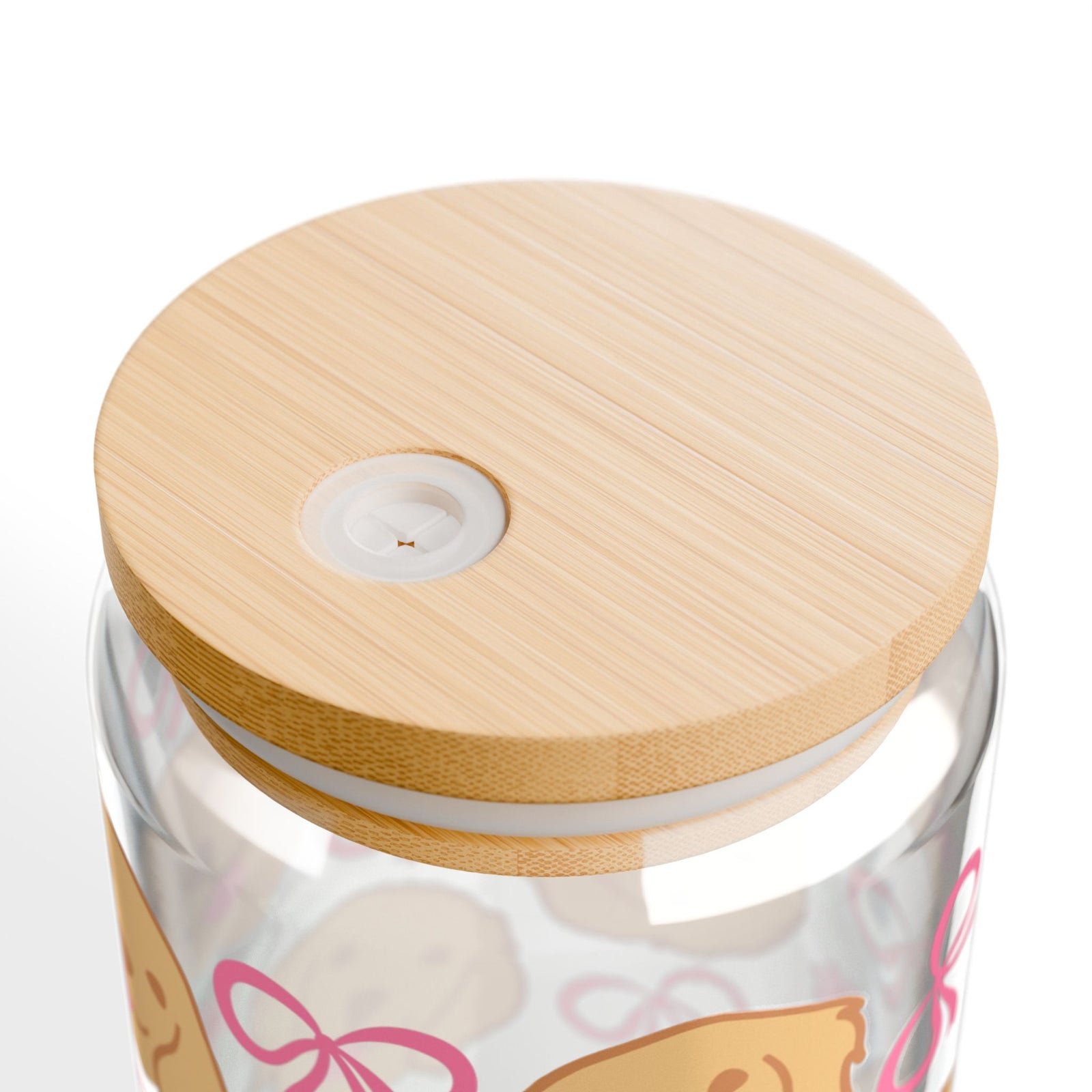 Bows & Dogs Tumbler Sipper Glass 16oz — Reusable Drink Jar with Lid & Straw - Sydney So Sweet
