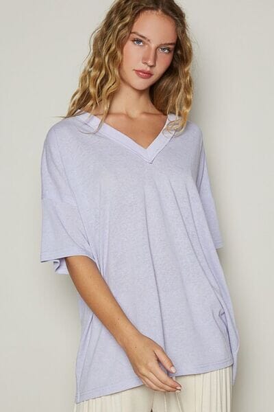 POL V-Neck Half Sleeve T-Shirt - Sydney So Sweet