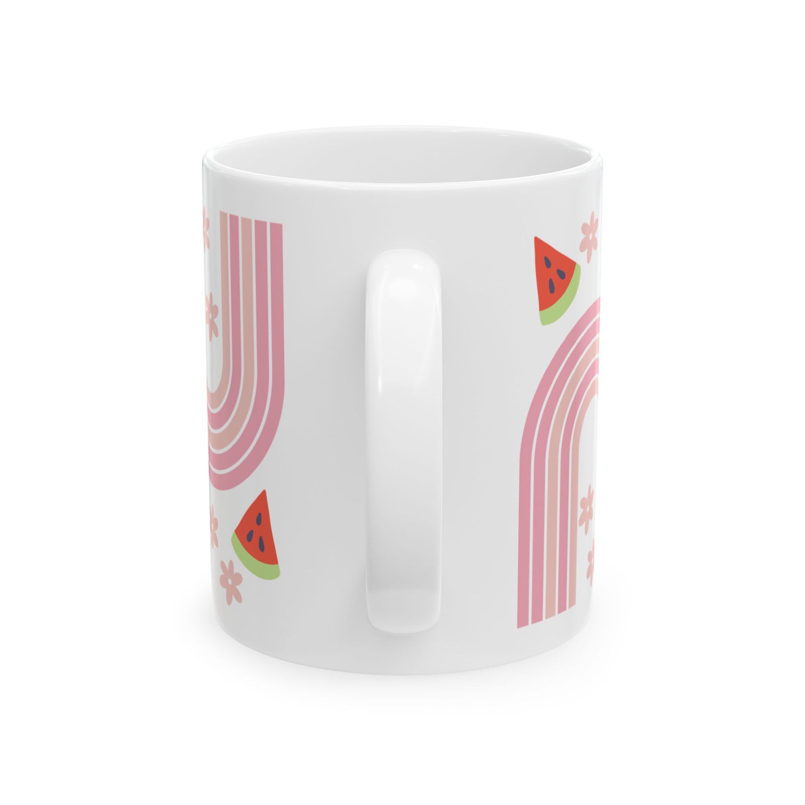 Watermelon Rainbow Cute Ceramic Mug Coffee Cup (11oz & 15oz)