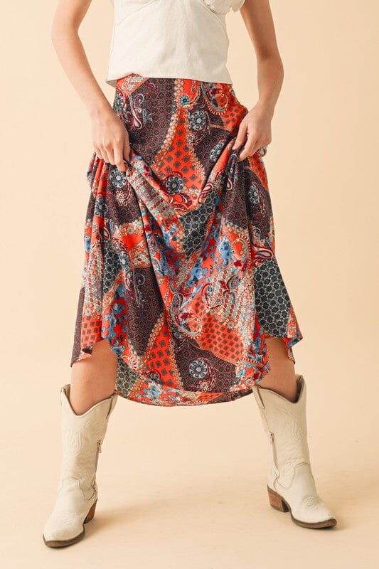 Aemi + Co Printed Maxi Skirt - Sydney So Sweet
