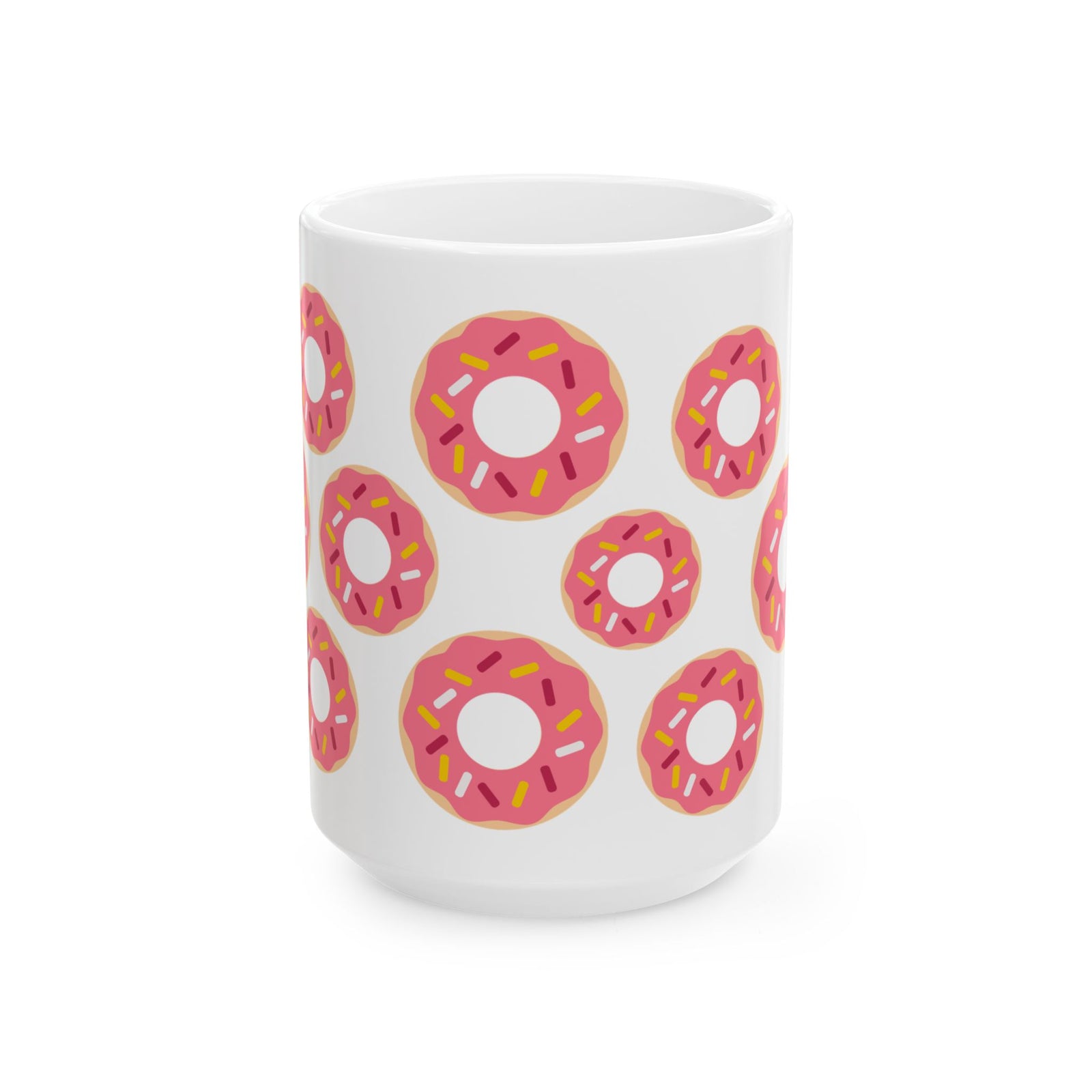 Donuts Cute Ceramic Mug Coffee Cup (11oz & 15oz)