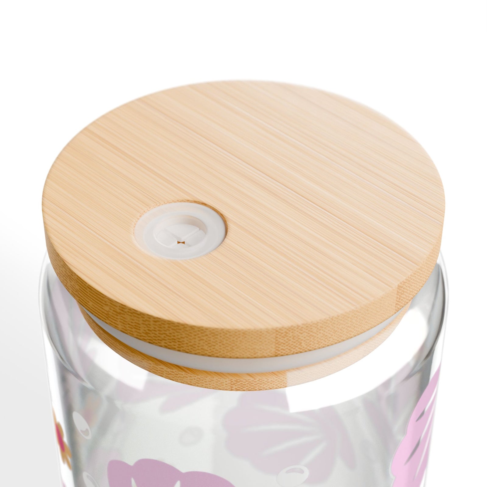 Shells Tumbler Sipper Glass 16oz — Reusable Drink Jar with Lid & Straw