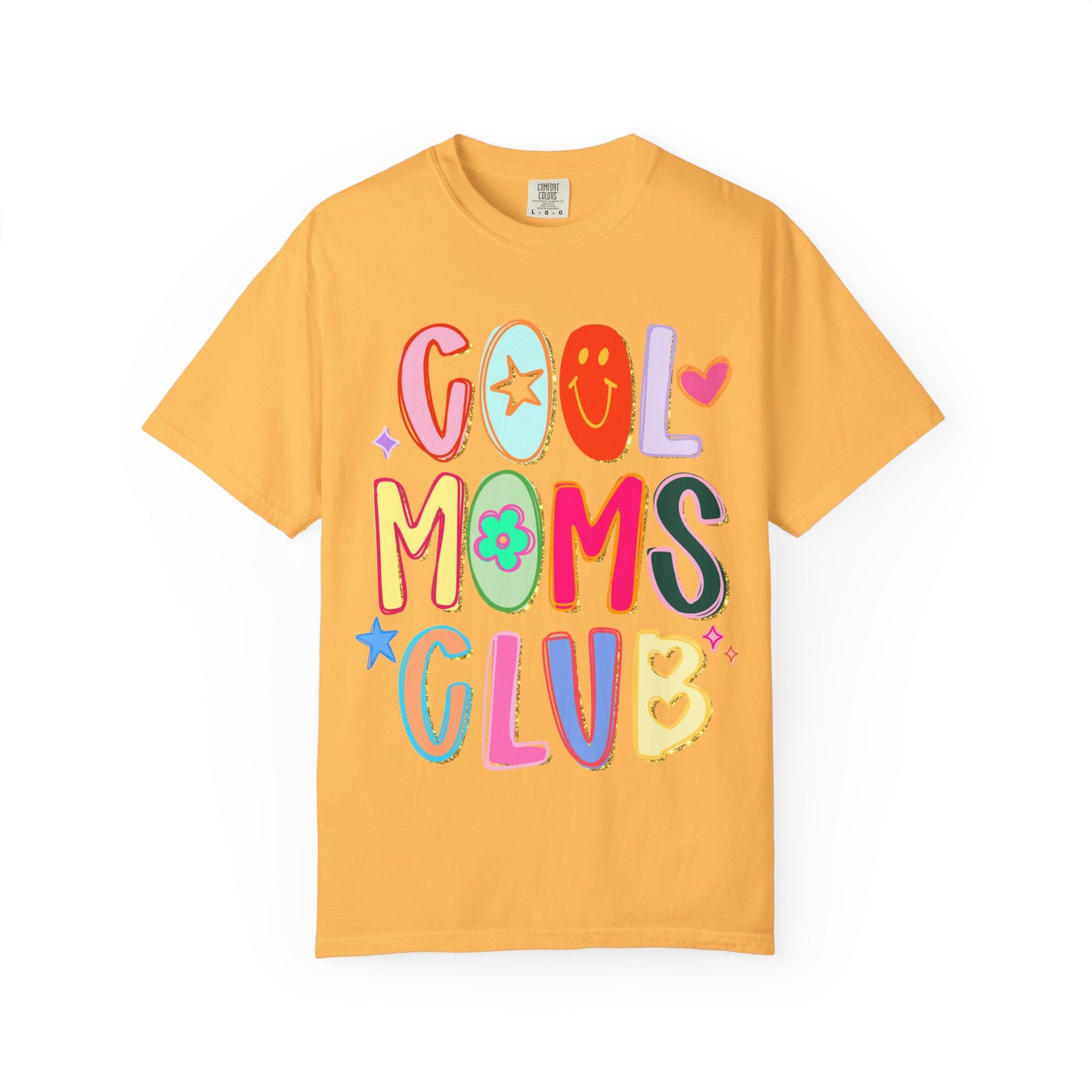 Cool Moms Club T-Shirt Colorful Retro Graphic Tee for Moms