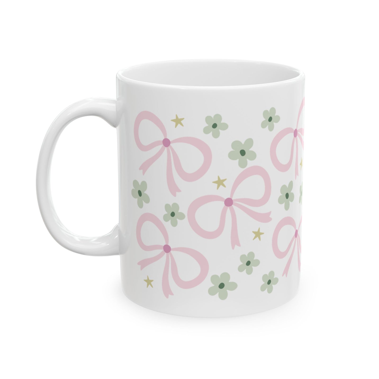 Spring Bows Cute Ceramic Mug Coffee Cup (11oz & 15oz)