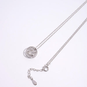 925 Sterling Silver Zircon Smiley Face Necklace - Sydney So Sweet