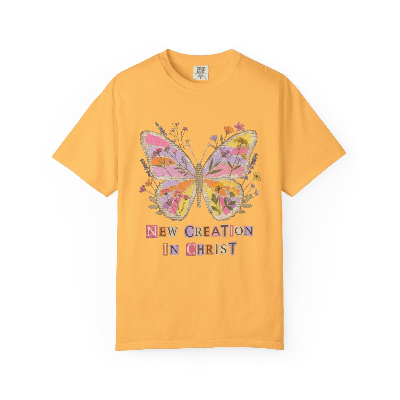 New Creation in Christ Butterfly Graphic T-Shirt Christian Inspirational Tee