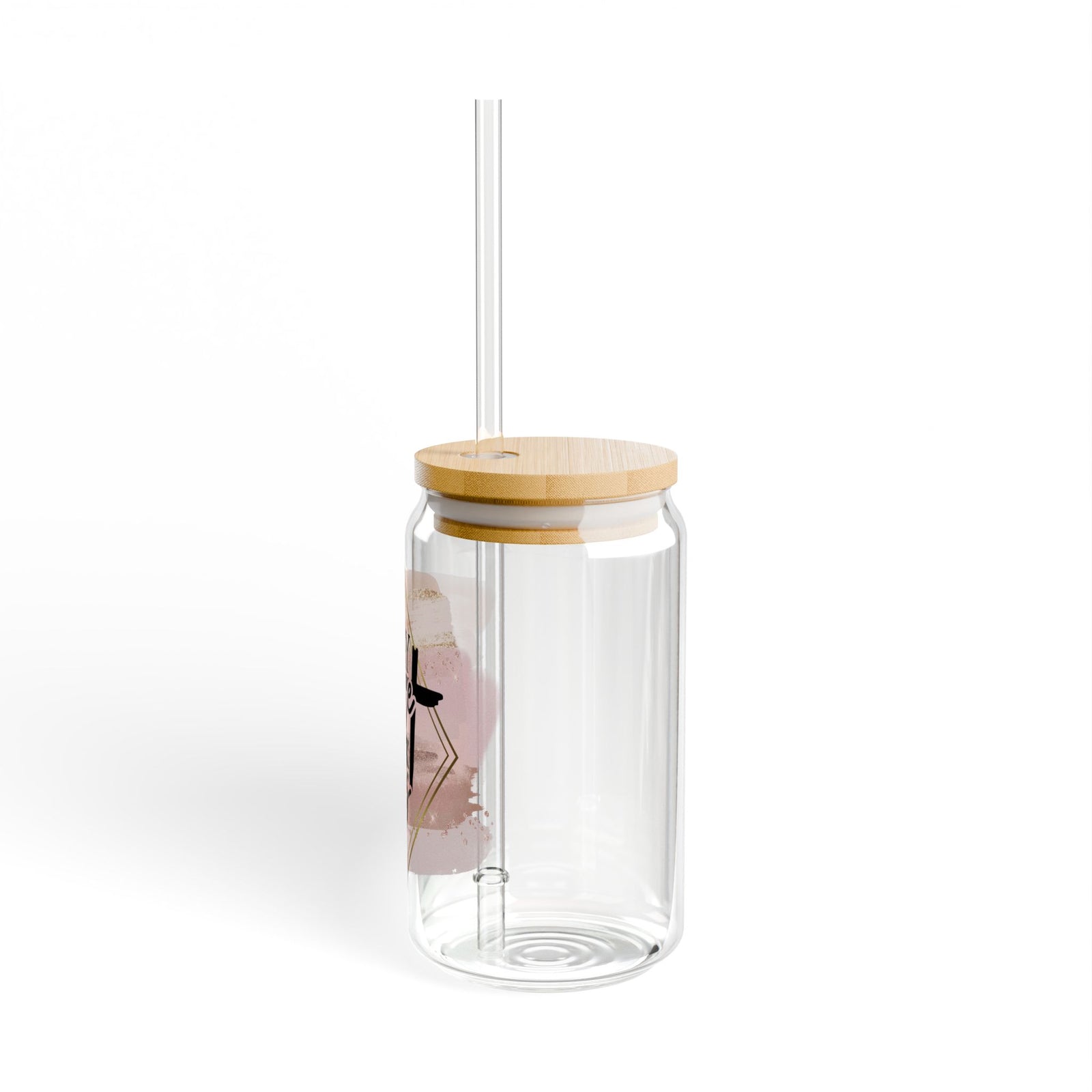 Pray More Worry Less Christian Tumbler Sipper Glass 16oz — Reusable Drink Jar with Lid & Straw - Sydney So Sweet