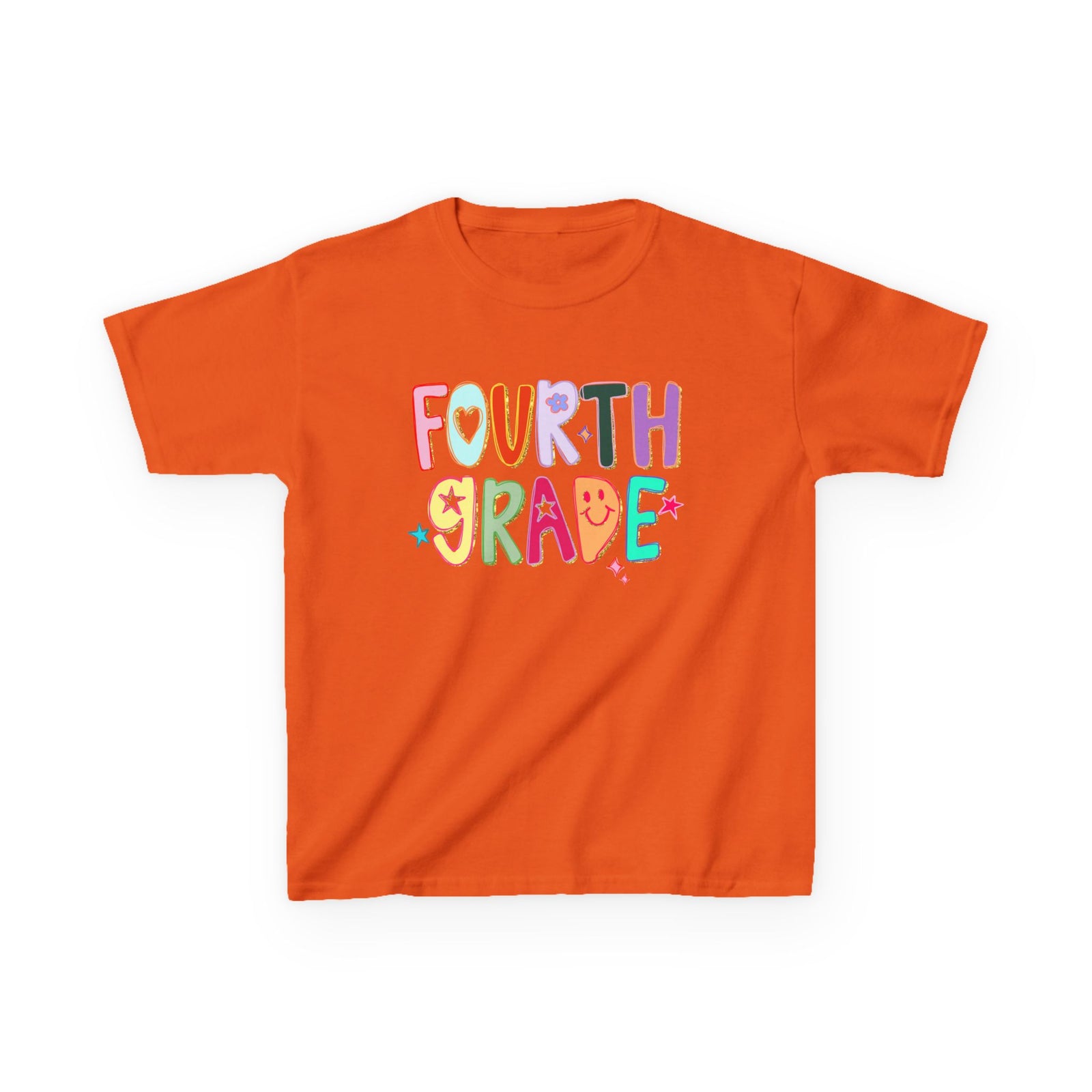 Fourth Grade Kids T-Shirt Cute & Colorful Back to School 4th Grade Tee