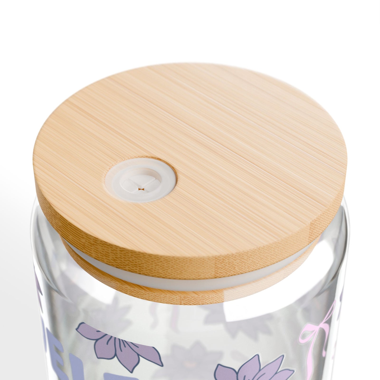 Fueled by Iced Coffee and Jesus Tumbler Sipper Glass 16oz — Reusable Drink Jar with Lid & Straw