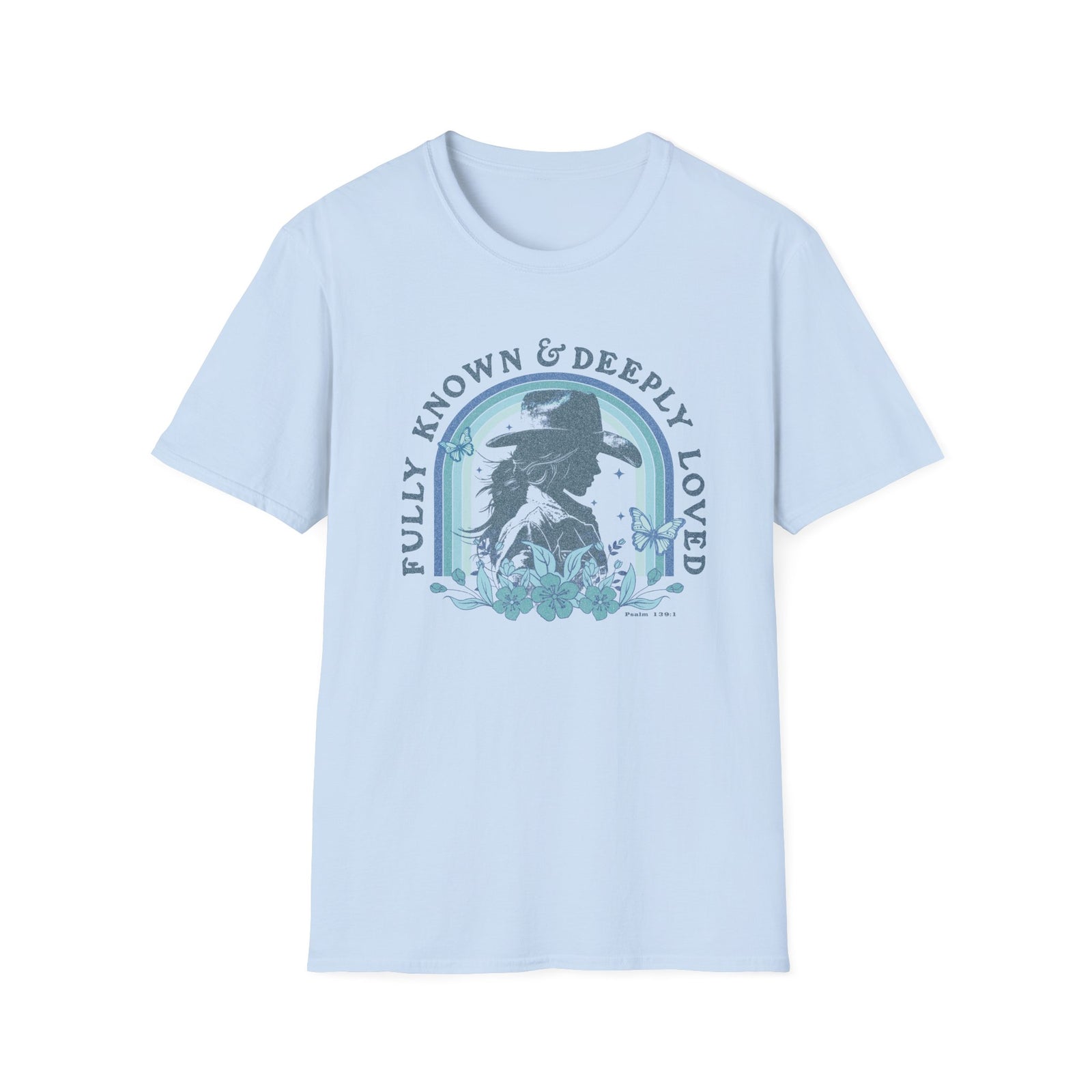 Fully Known & Deeply Loved T-Shirt Retro Cowgirl Faith Distressed Tee