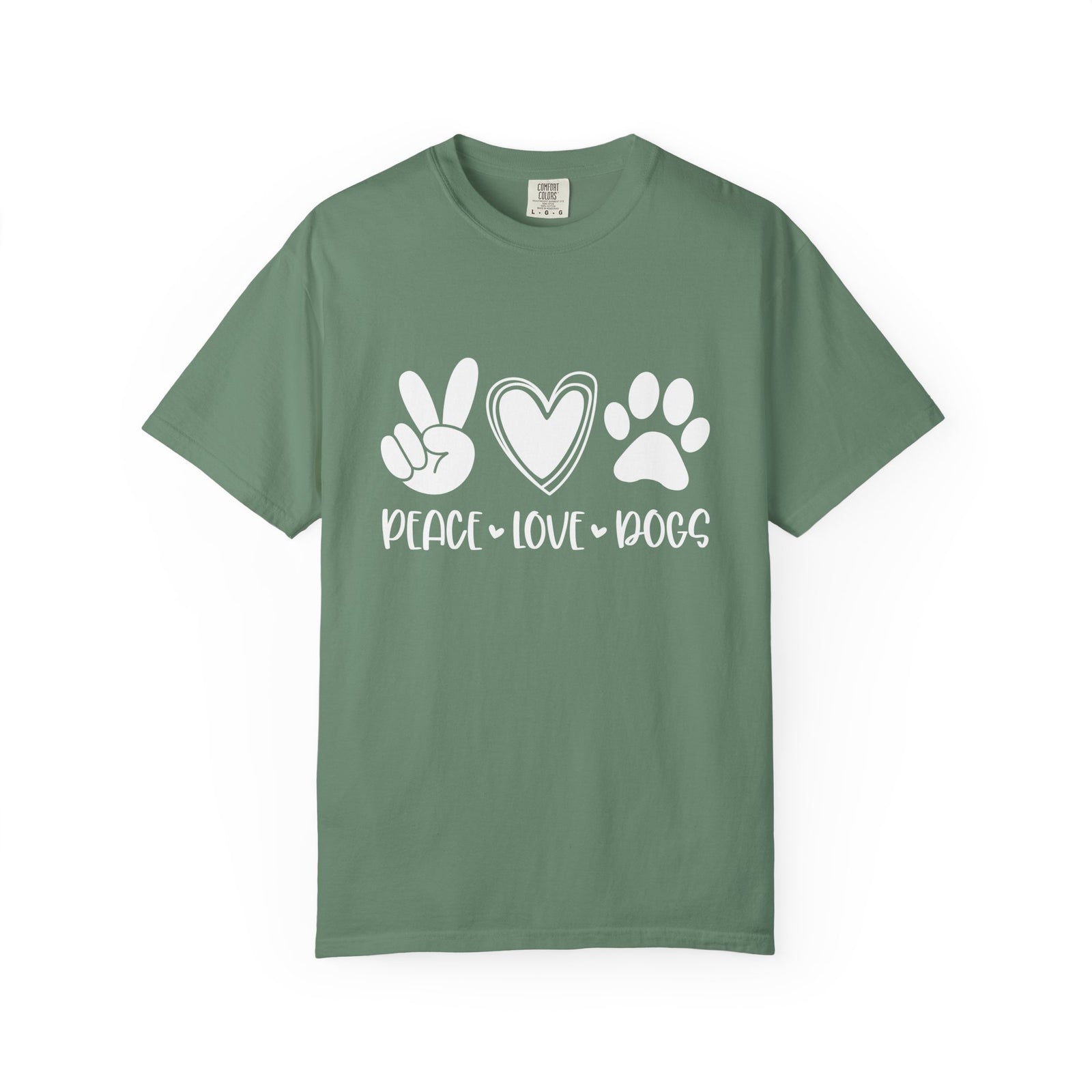 Peace Love Dogs T-Shirt Cute Dog Mom Graphic Tee