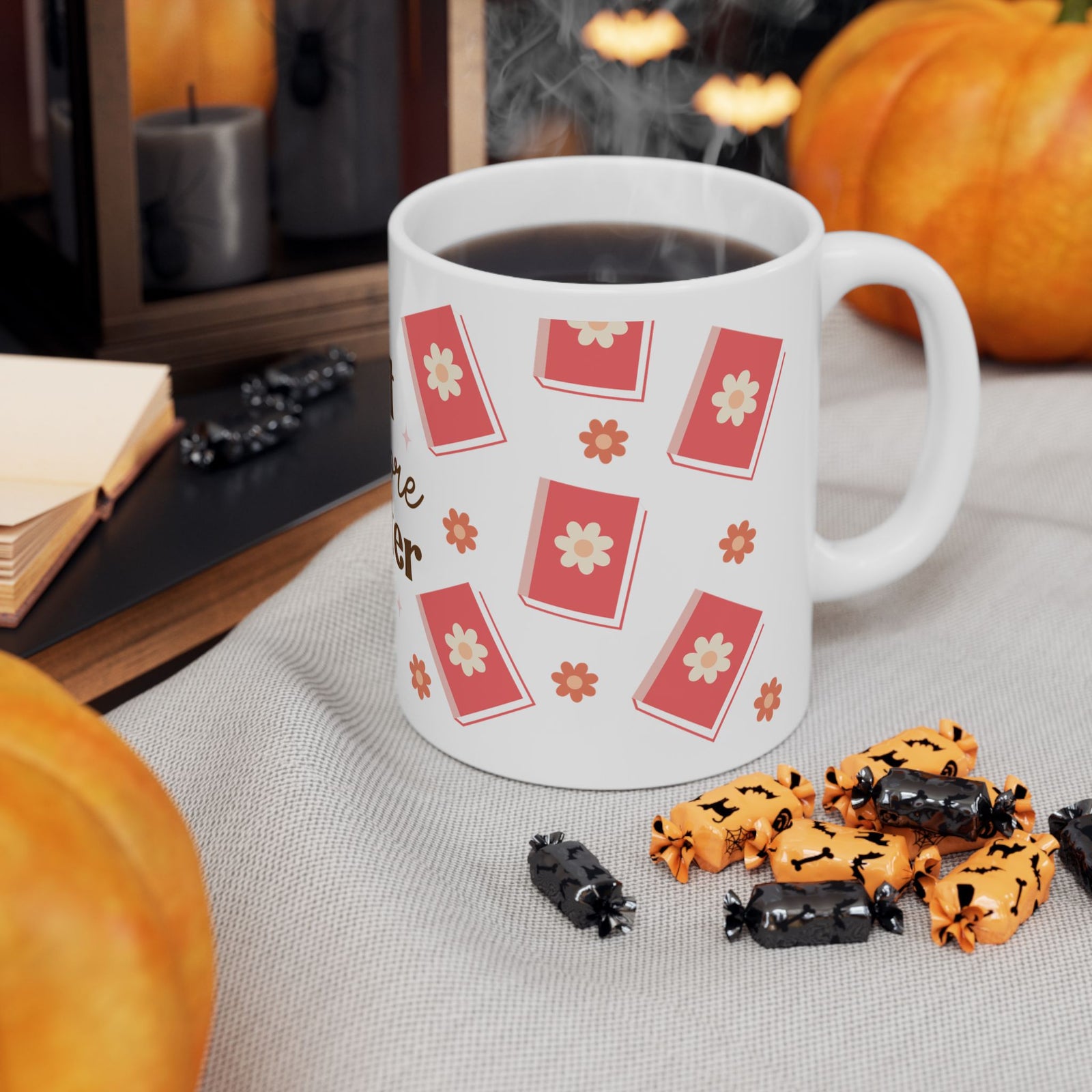 Just One More Chapter Cute Ceramic Mug Coffee Cup (11oz & 15oz)