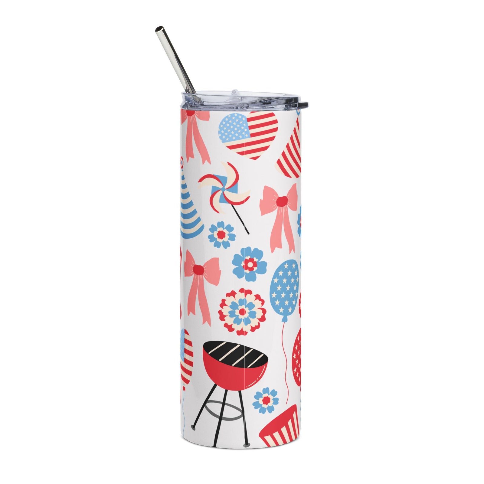 Coquette American Patriotic 20oz Stainless Steel Tumbler Insulated Travel Cup