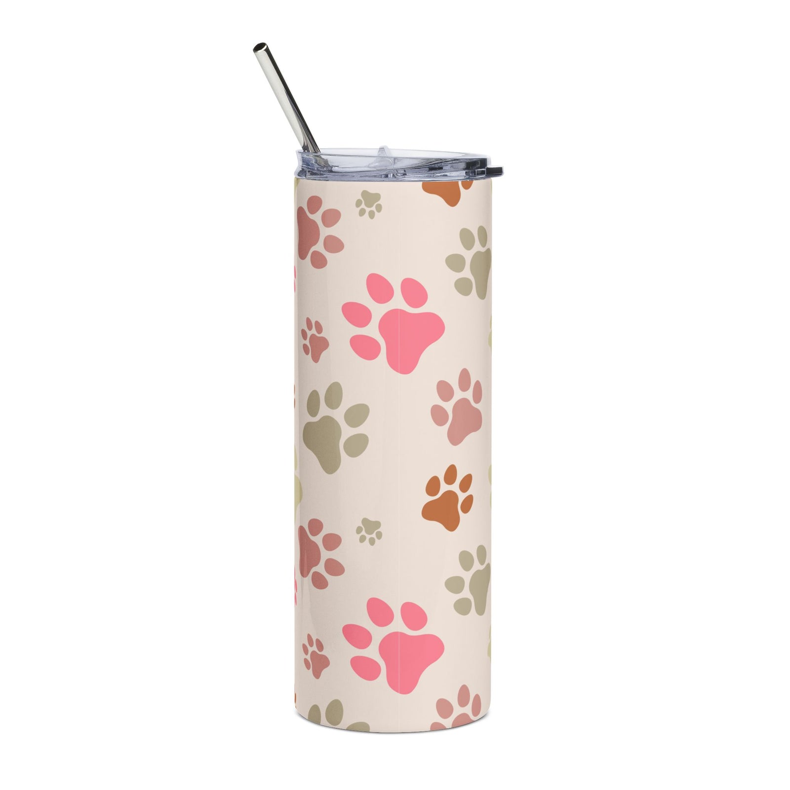 Paw Print Pastels 20oz Stainless Tumbler Insulated Travel Cup - Sydney So Sweet