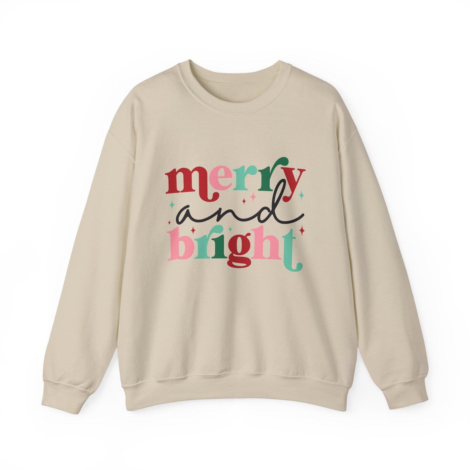 Merry & Bright Christmas Crewneck Women's Sweatshirt