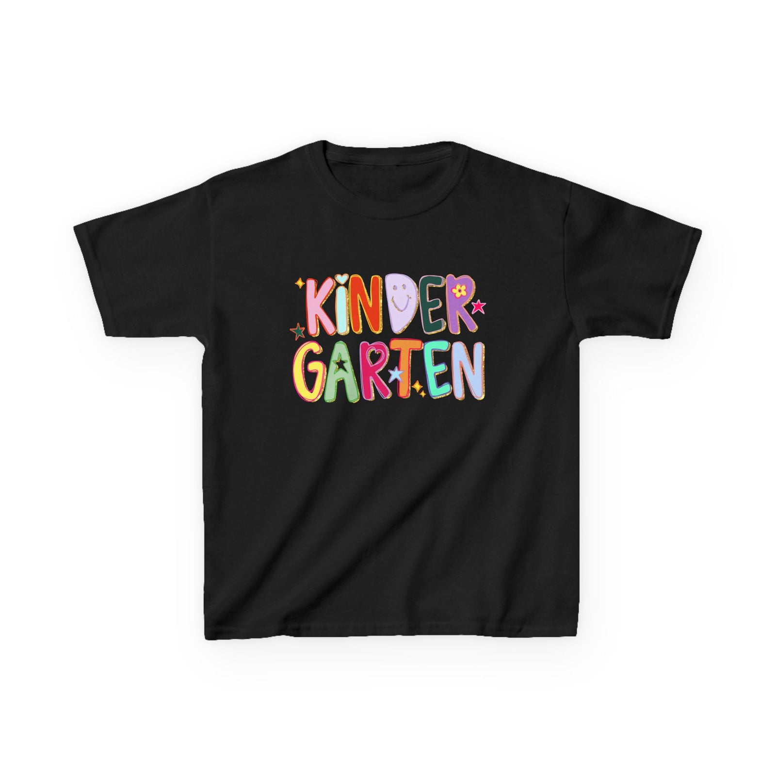 Kindergarten Kids T-Shirt Cute & Colorful Back to School Grade K Tee
