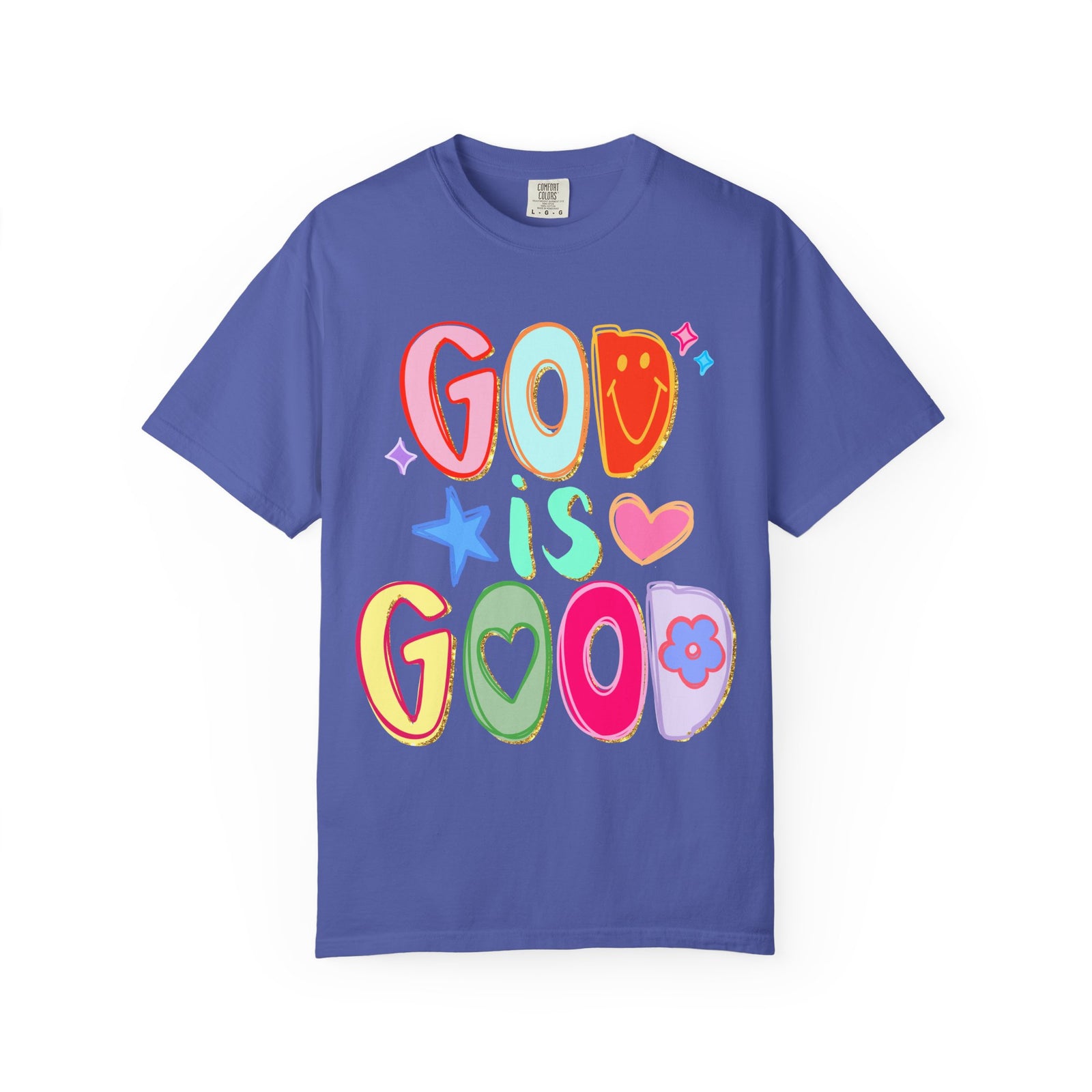 God Is Good T-Shirt Colorful Cute Faith Graphic Tee