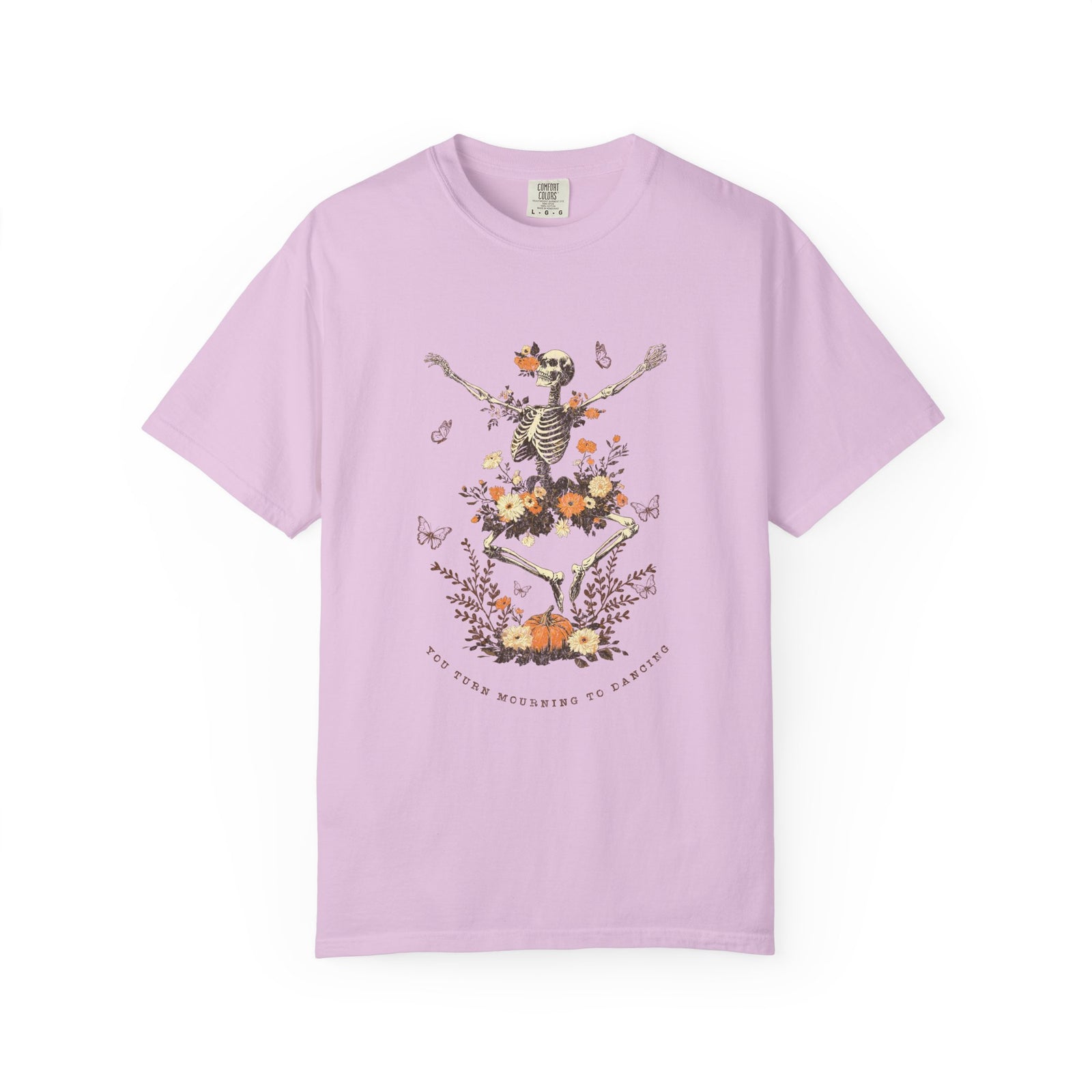 You Turn Mourning into Dancing T-Shirt Dancing Skeleton Halloween Christian Tee