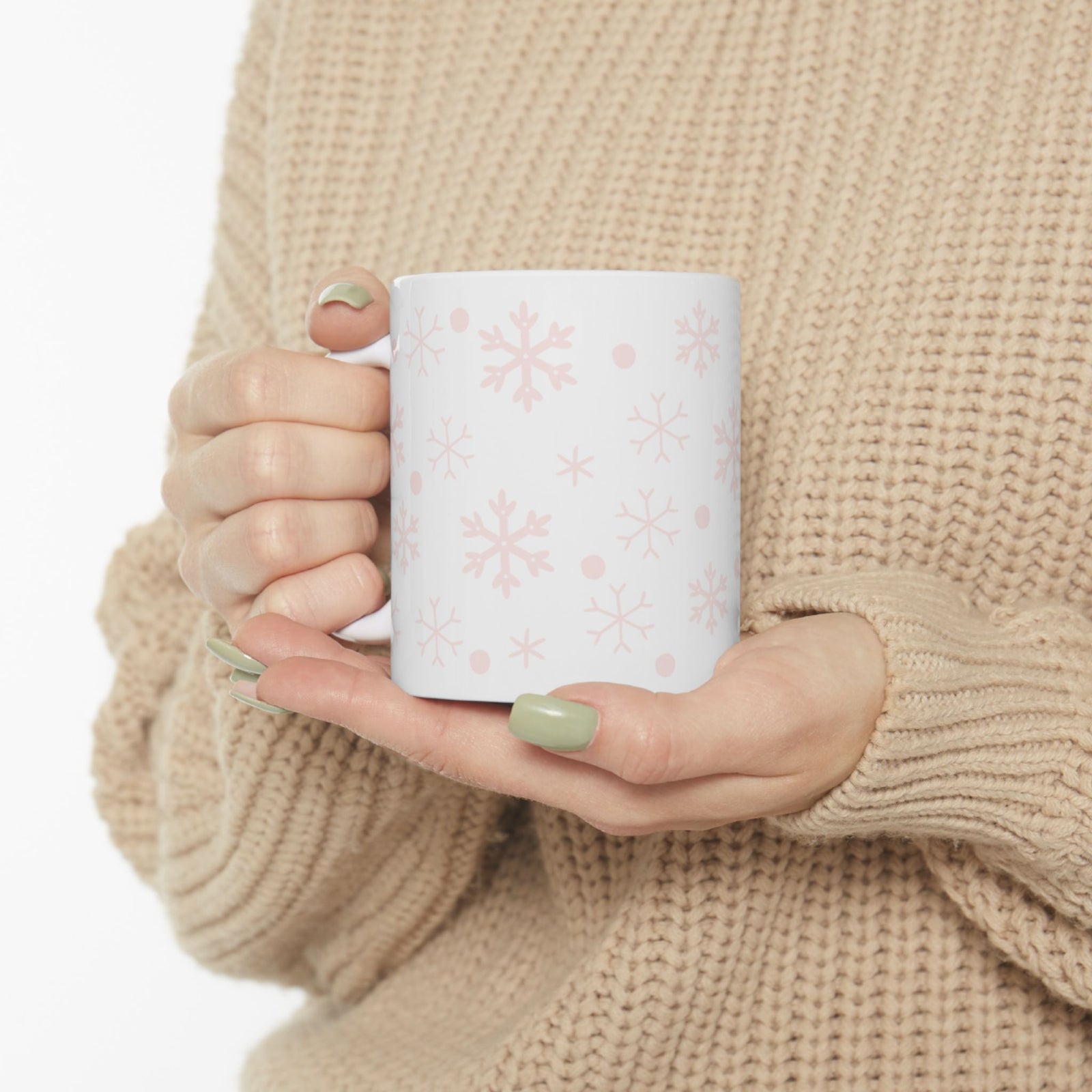 Winter Wonder Snowflakes Ceramic Mug Coffee Cup (11oz & 15oz)