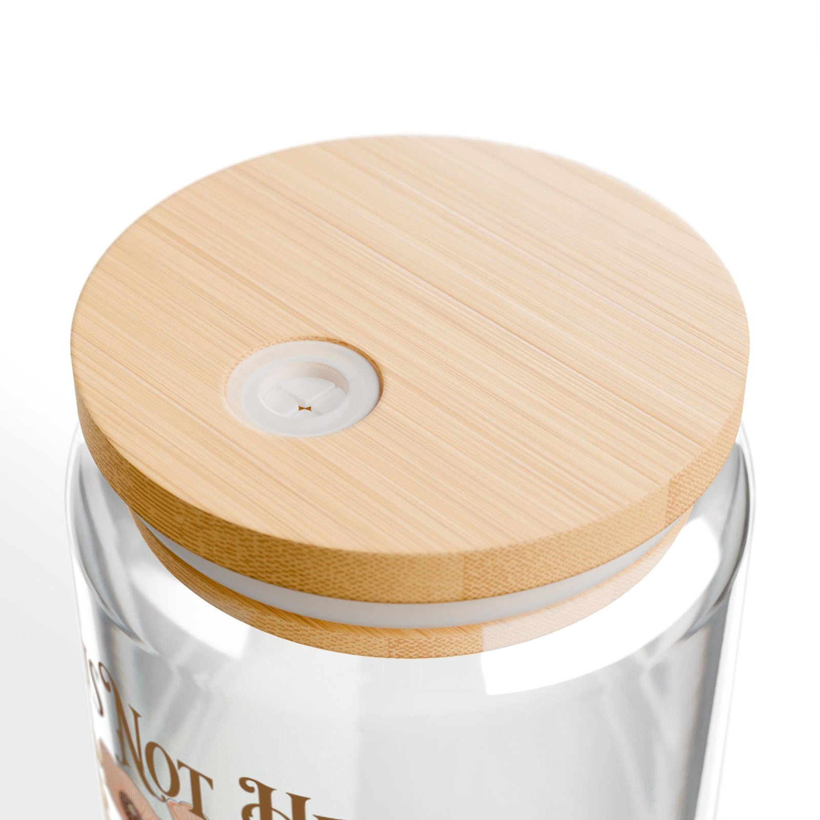 He is Not Here He is Risen Christian Sipper Glass 16oz Reusable Drink Jar with Lid & Straw