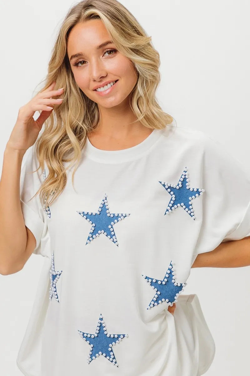 BiBi Fourth Of July Terry T-Shirt - Sydney So Sweet