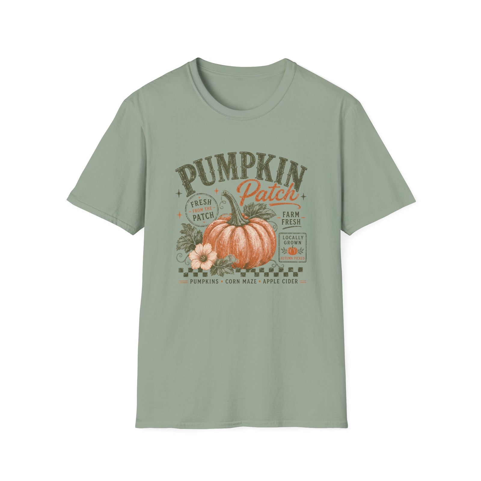 Pumpkin Patch T-Shirt Vintage Farm Fresh Fall Graphic Tee