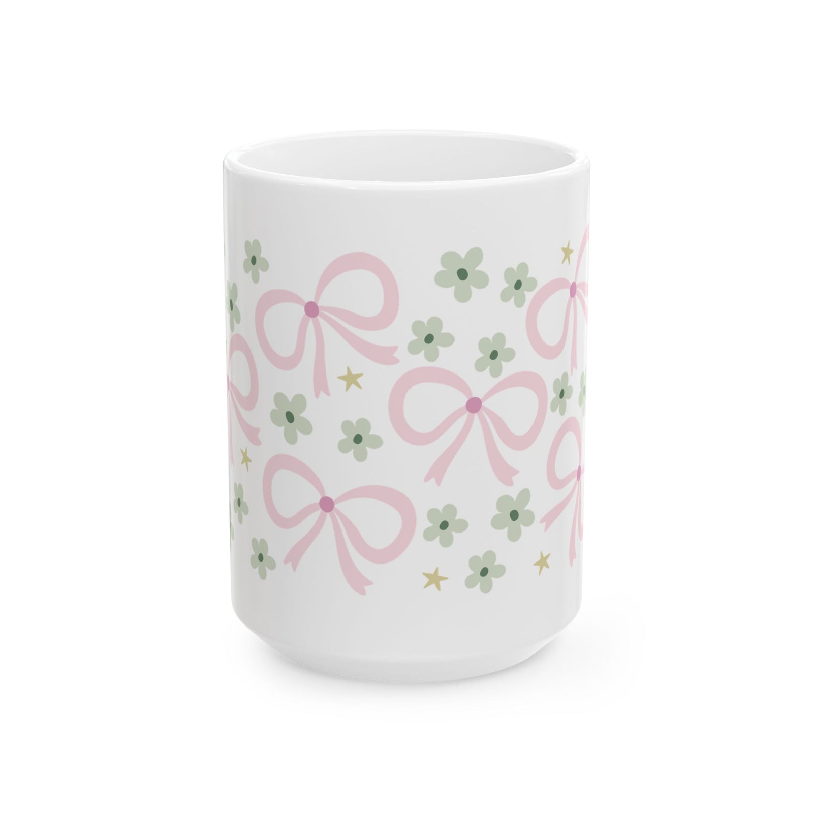 Spring Bows Cute Ceramic Mug Coffee Cup (11oz & 15oz)
