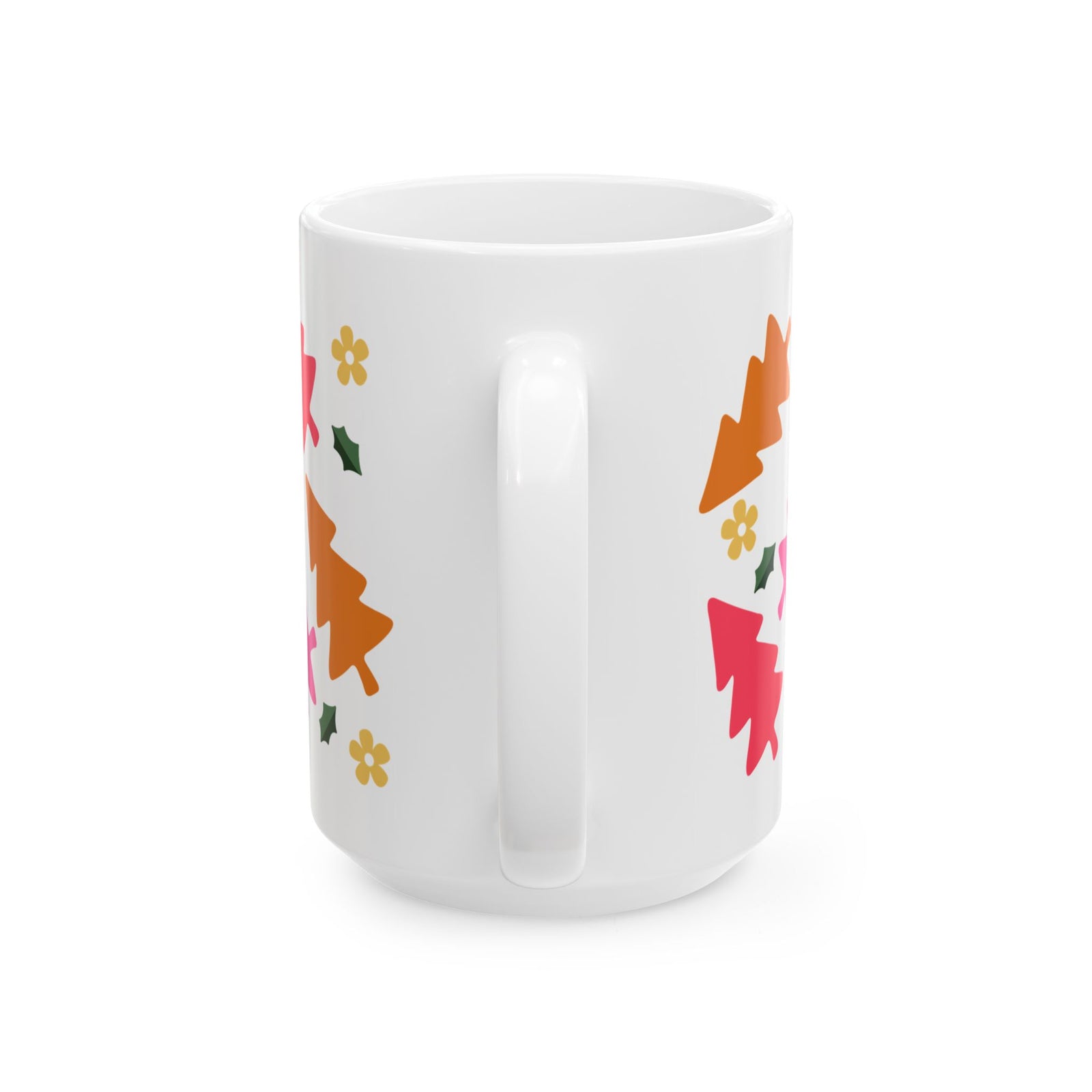 Groovy Christmas Holiday Ceramic Mug Coffee Cup (11oz & 15oz)