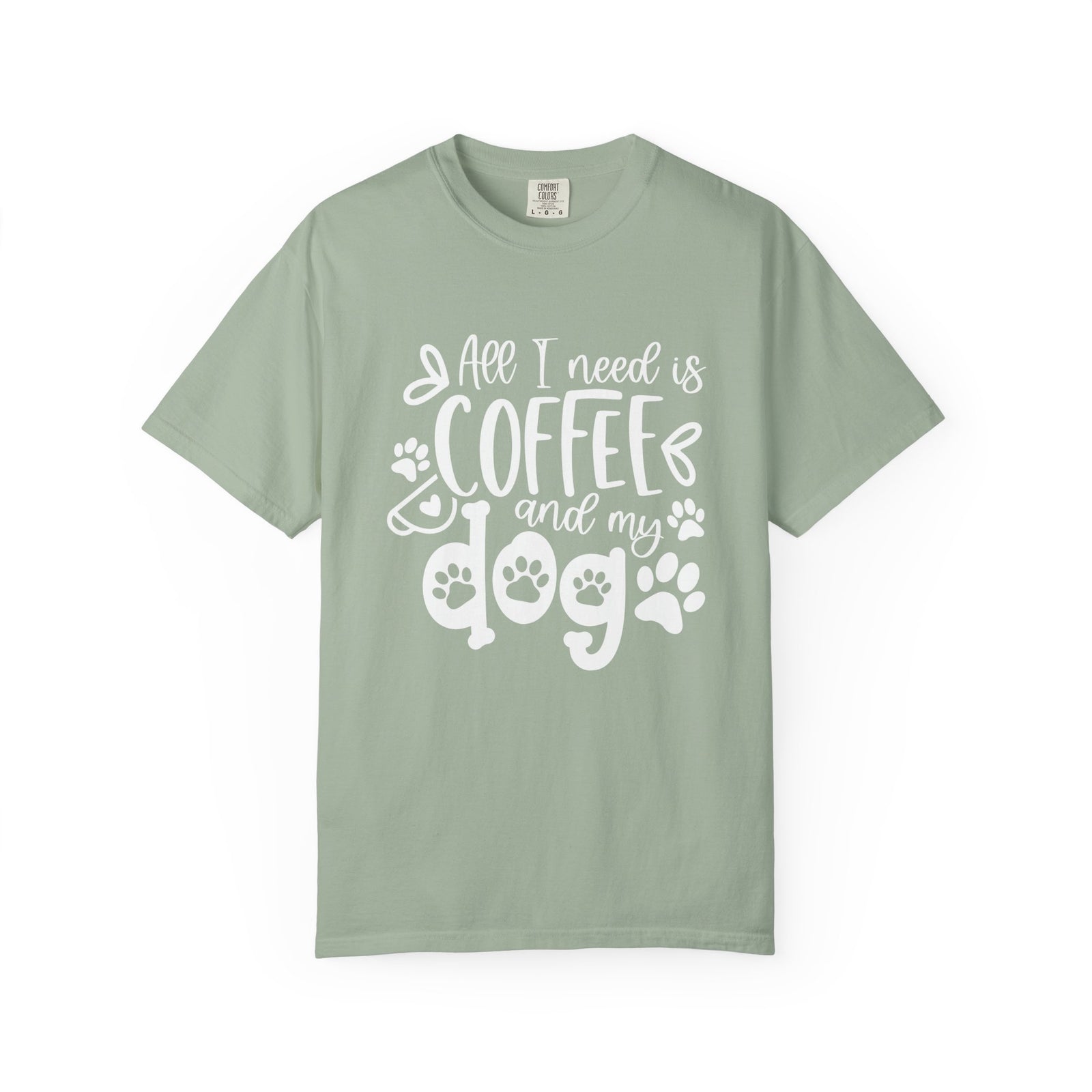 Coffee and My Dog T-Shirt Cute Dog Lover Coffee Graphic Tee