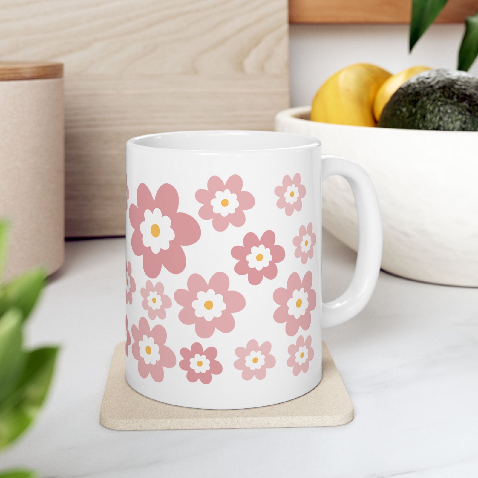 Spring Bouquet Cute Ceramic Mug Coffee Cup (11oz & 15oz)