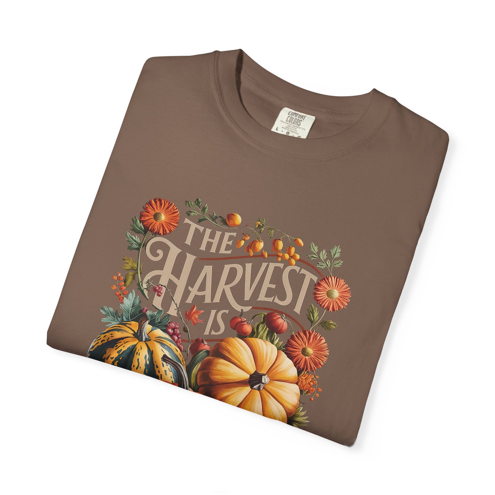The Harvest is Plentiful T-Shirt Fall Pumpkin Harvest Christian Tee