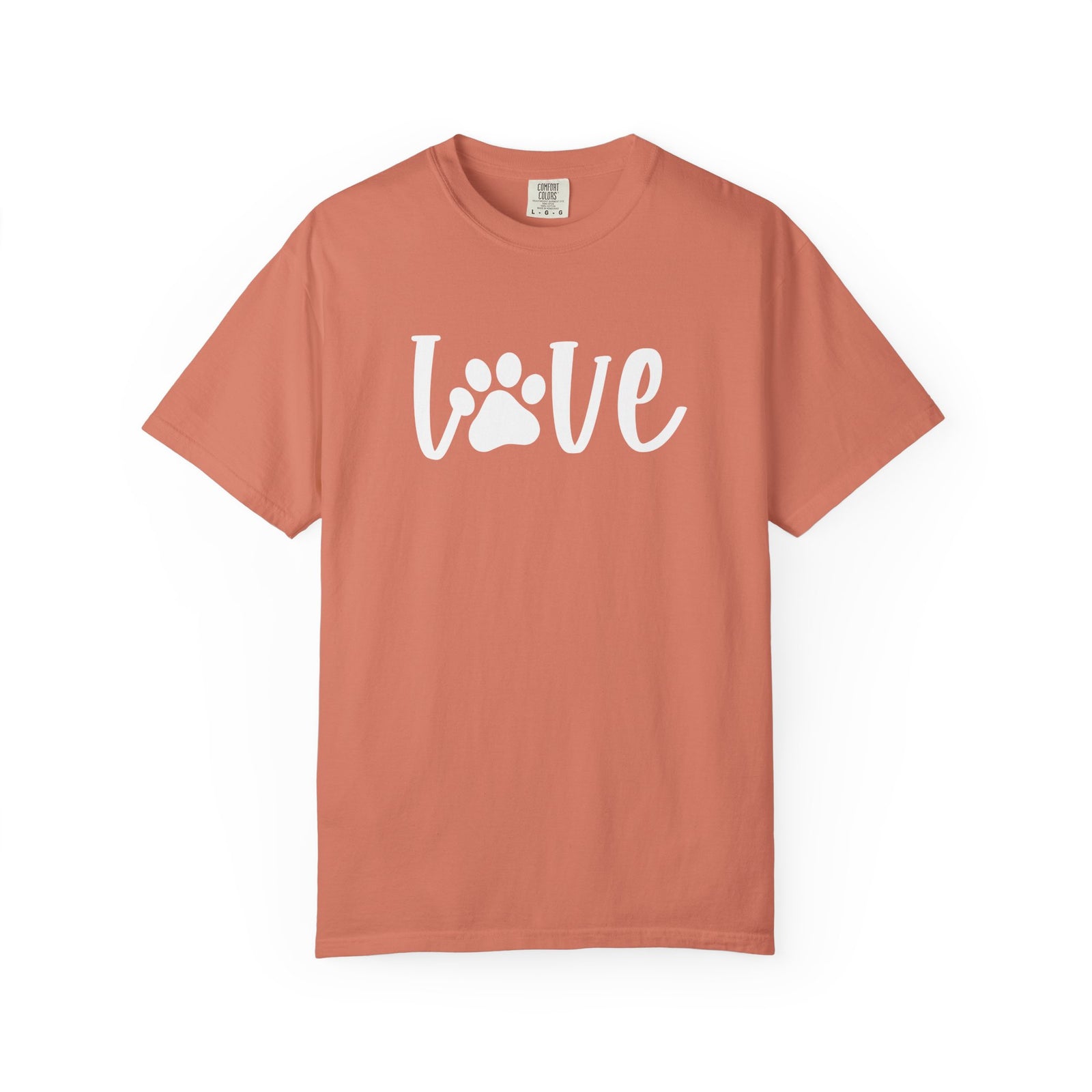 Love Paw T-Shirt Valentine's Day Cute Pet Lover Graphic Unisex Short Sleeve Tee