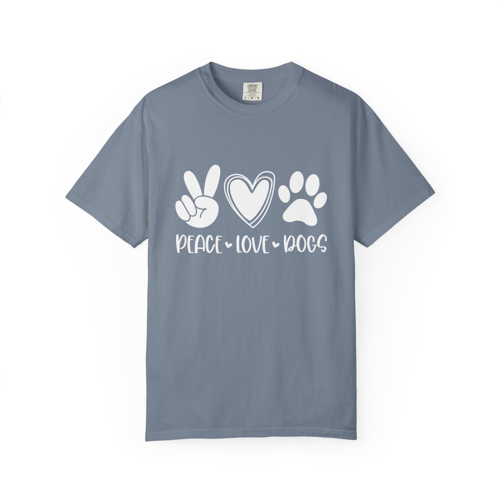 Peace Love Dogs T-Shirt Cute Dog Mom Graphic Tee