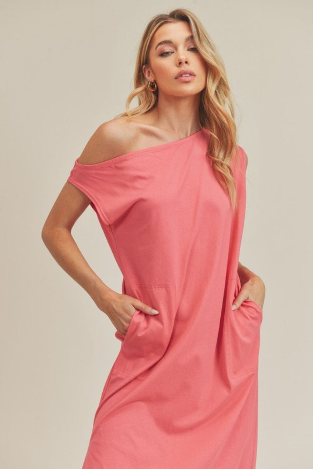 Aemi + Co Side Slit Round Neck Sleeveless Midi Dress - Sydney So Sweet