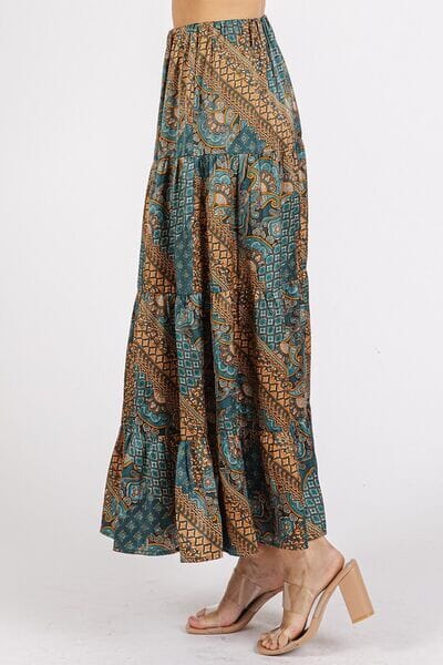 Mittoshop Paisley Patchwork Print Satin Maxi Skirt - Sydney So Sweet