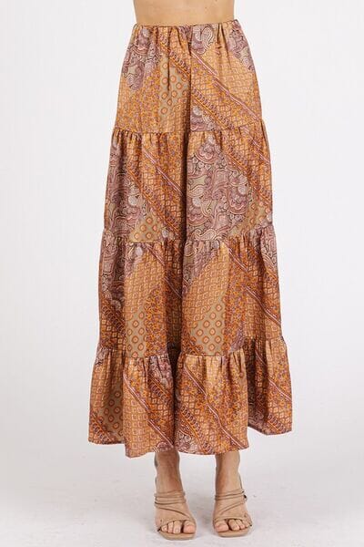Mittoshop Paisley Patchwork Print Satin Maxi Skirt - Sydney So Sweet