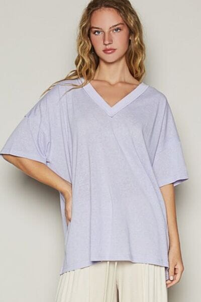 POL V-Neck Half Sleeve T-Shirt - Sydney So Sweet