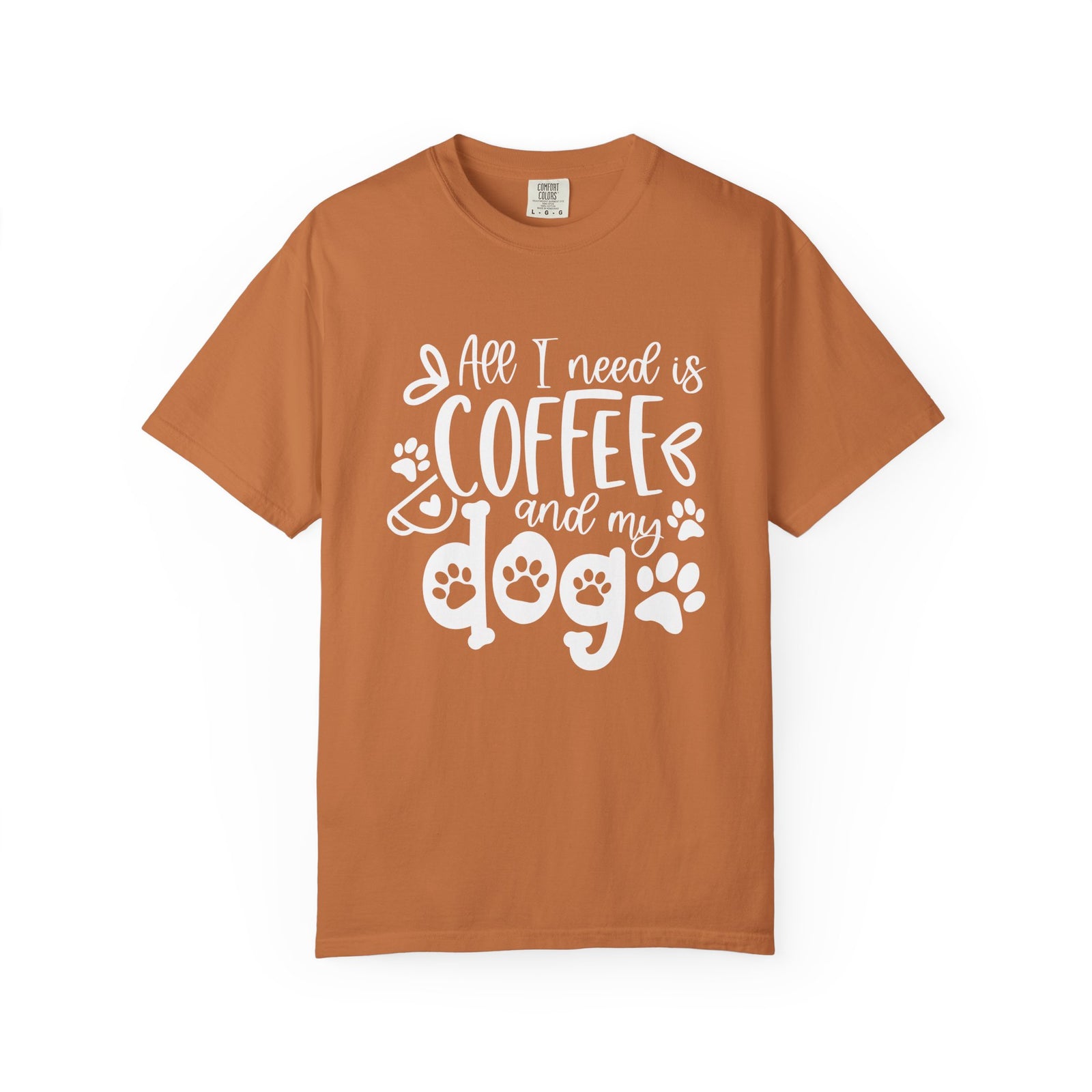 Coffee and My Dog T-Shirt Cute Dog Lover Coffee Graphic Tee