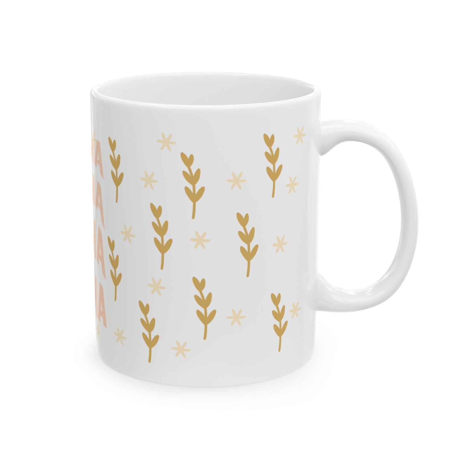 Boho Mama Cute Ceramic Mug Coffee Cup (11oz & 15oz)