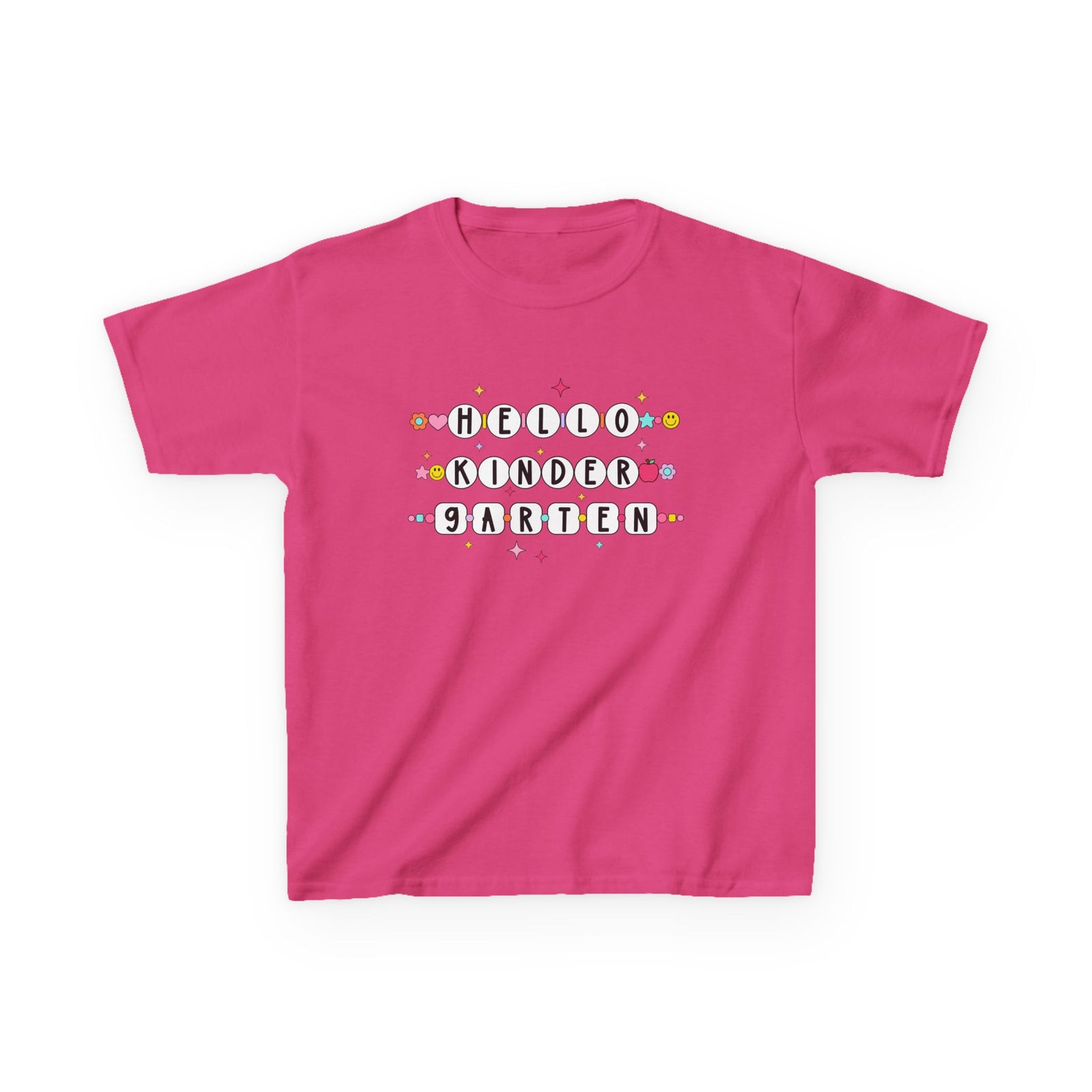 Friendship Bracelets Hello Kindergarten Kids Tee Cute Grade K Back to School T-Shirt