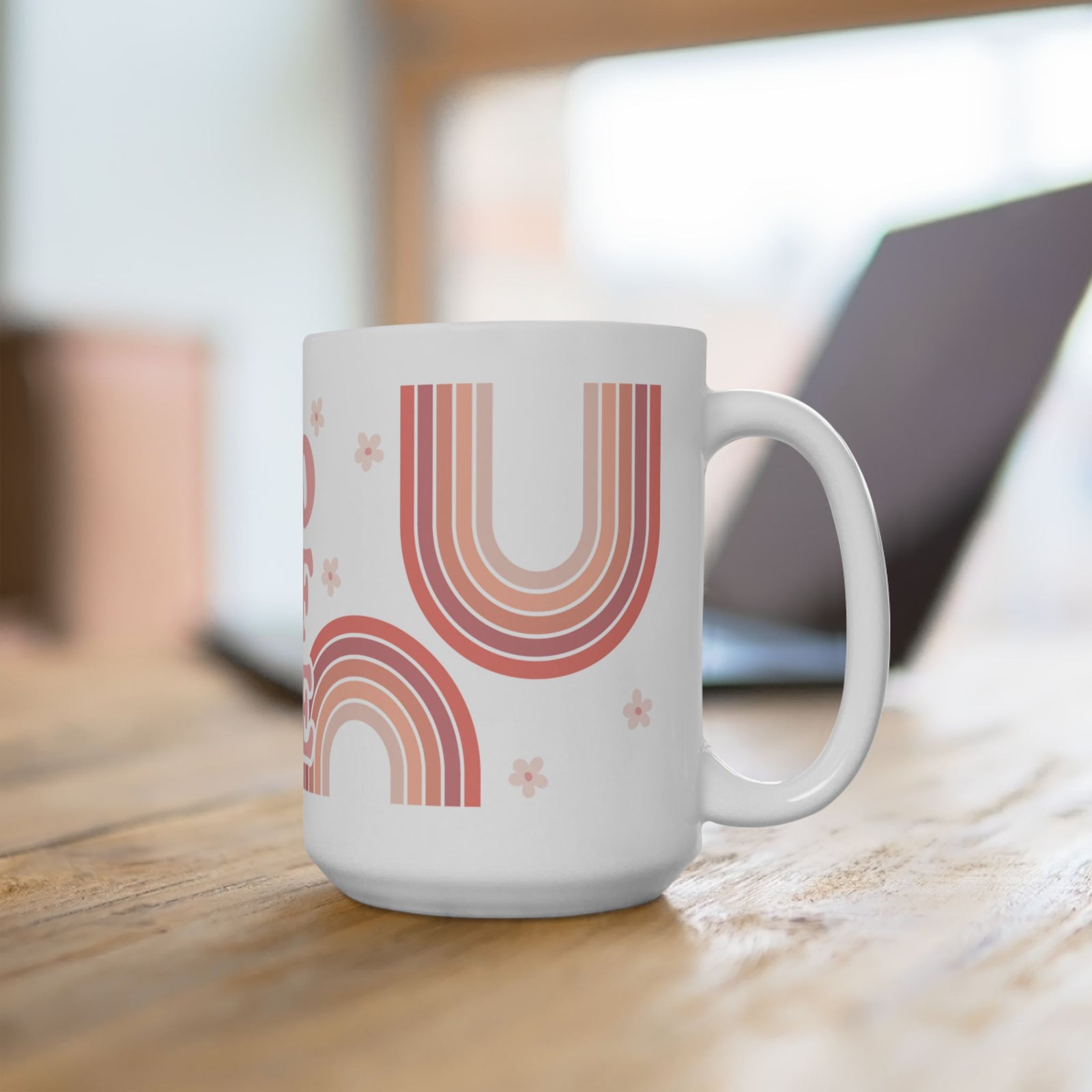 Boho Coffee Cute Ceramic Mug Coffee Cup (11oz & 15oz)