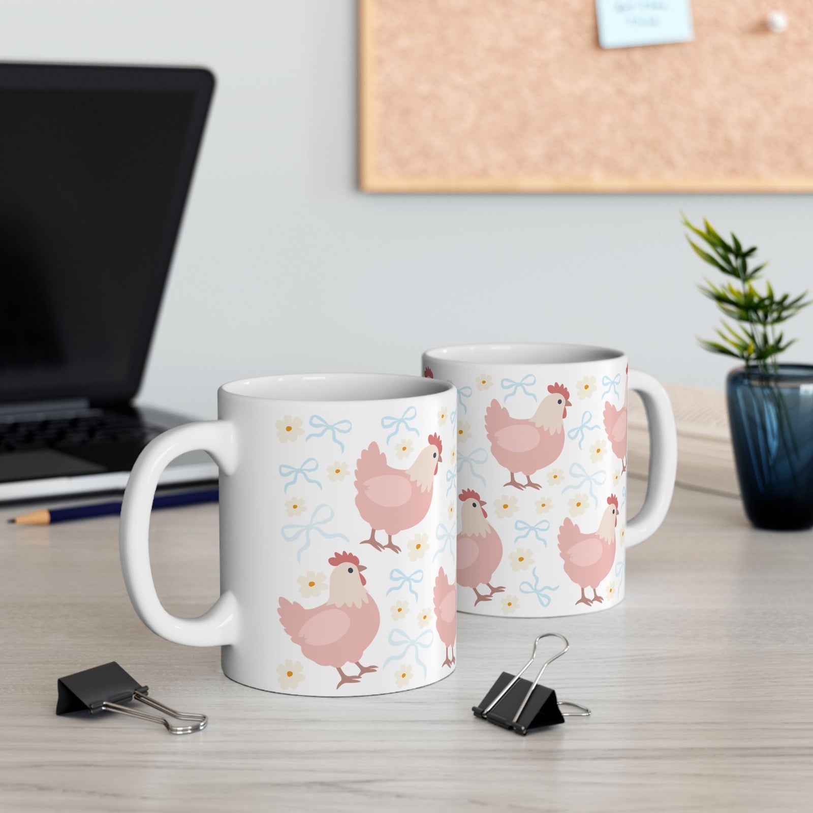 Coquette Chicken Cute Mug Coffee Cup (11oz & 15oz) - Sydney So Sweet