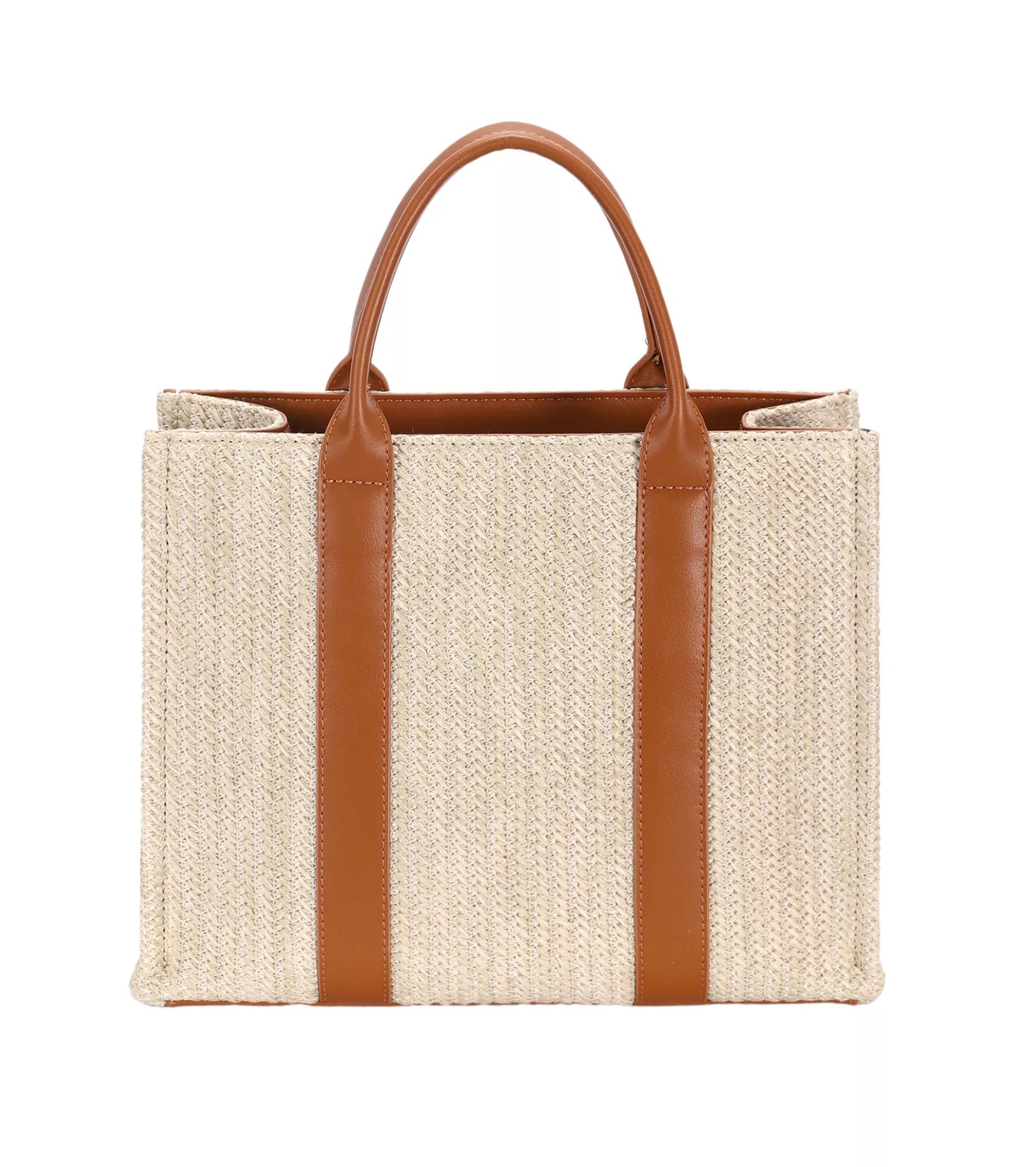 David Jones Square Woven Tote Handbag - Sydney So Sweet