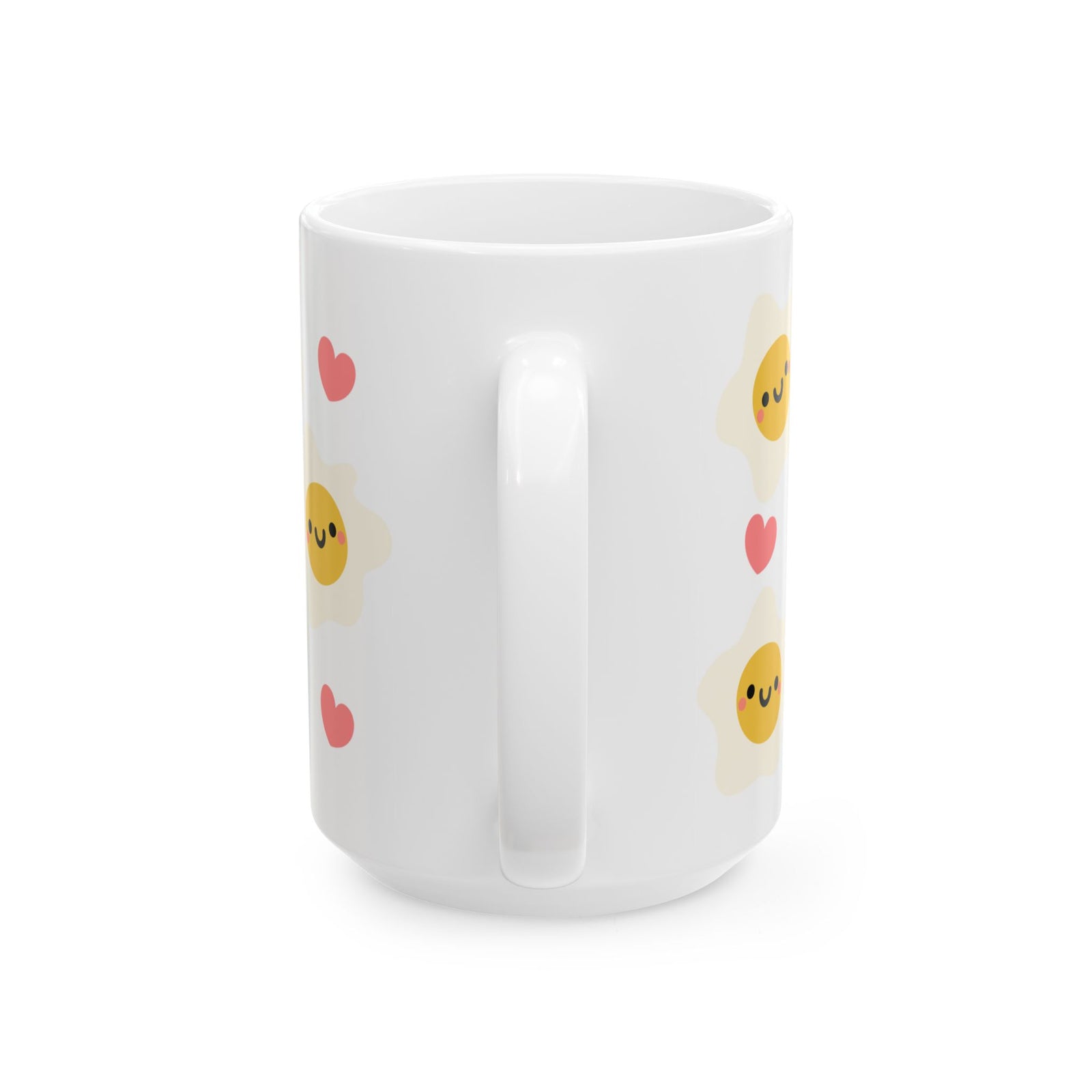 Kawaii Eggs Sunny Side Up Cute Ceramic Mug Coffee Cup (11oz & 15oz)