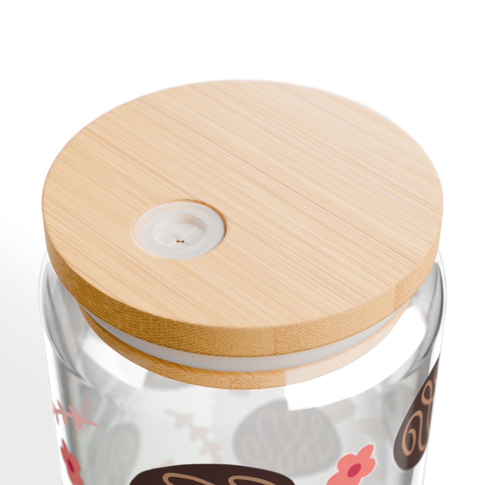 Fudge Pops Tumbler Sipper Glass 16oz — Reusable Drink Jar with Lid & Straw