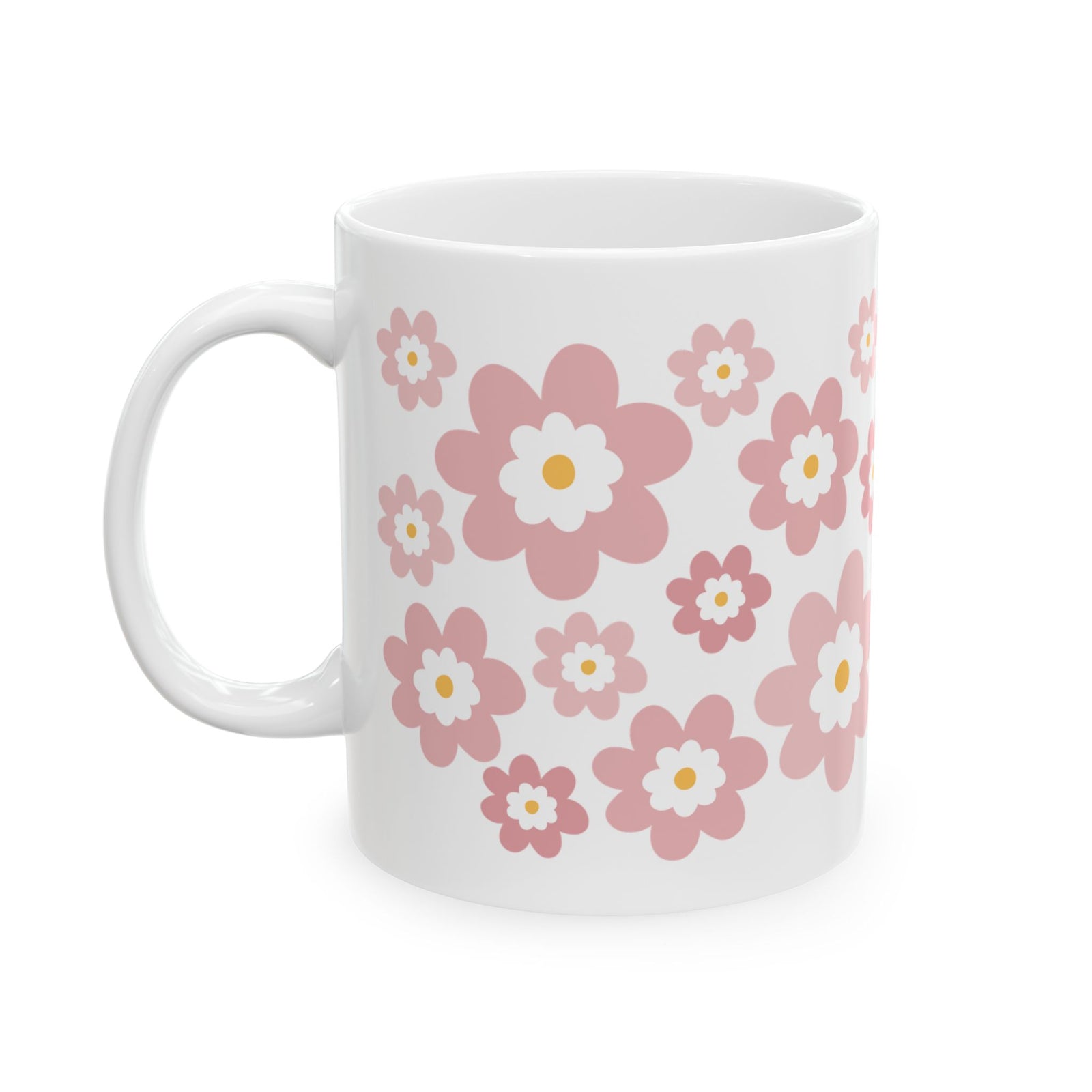 Spring Bouquet Cute Ceramic Mug Coffee Cup (11oz & 15oz)