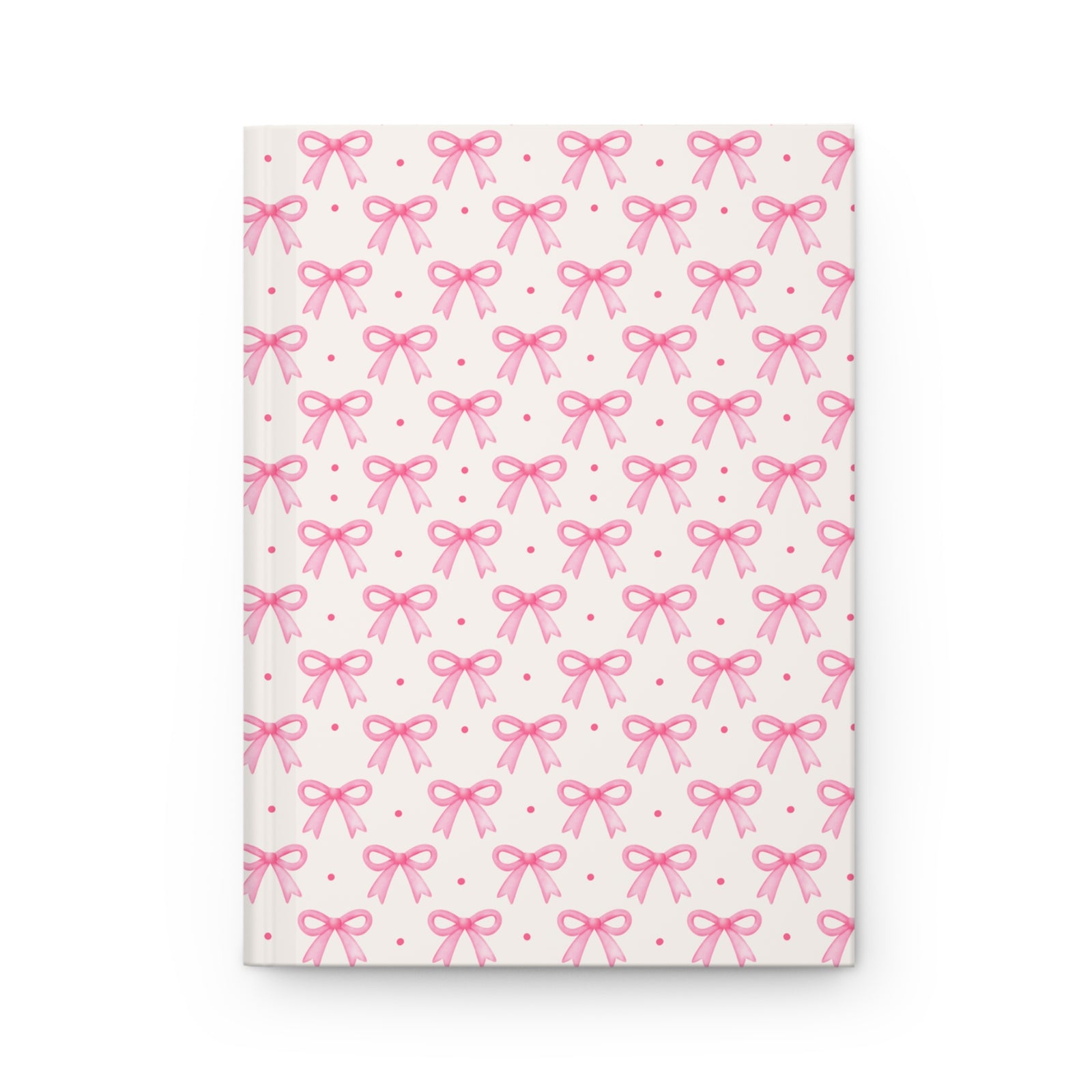Chic Pink Coquette Bow Hardcover Journal - Perfect for Note-Taking and Journaling - Sydney So Sweet