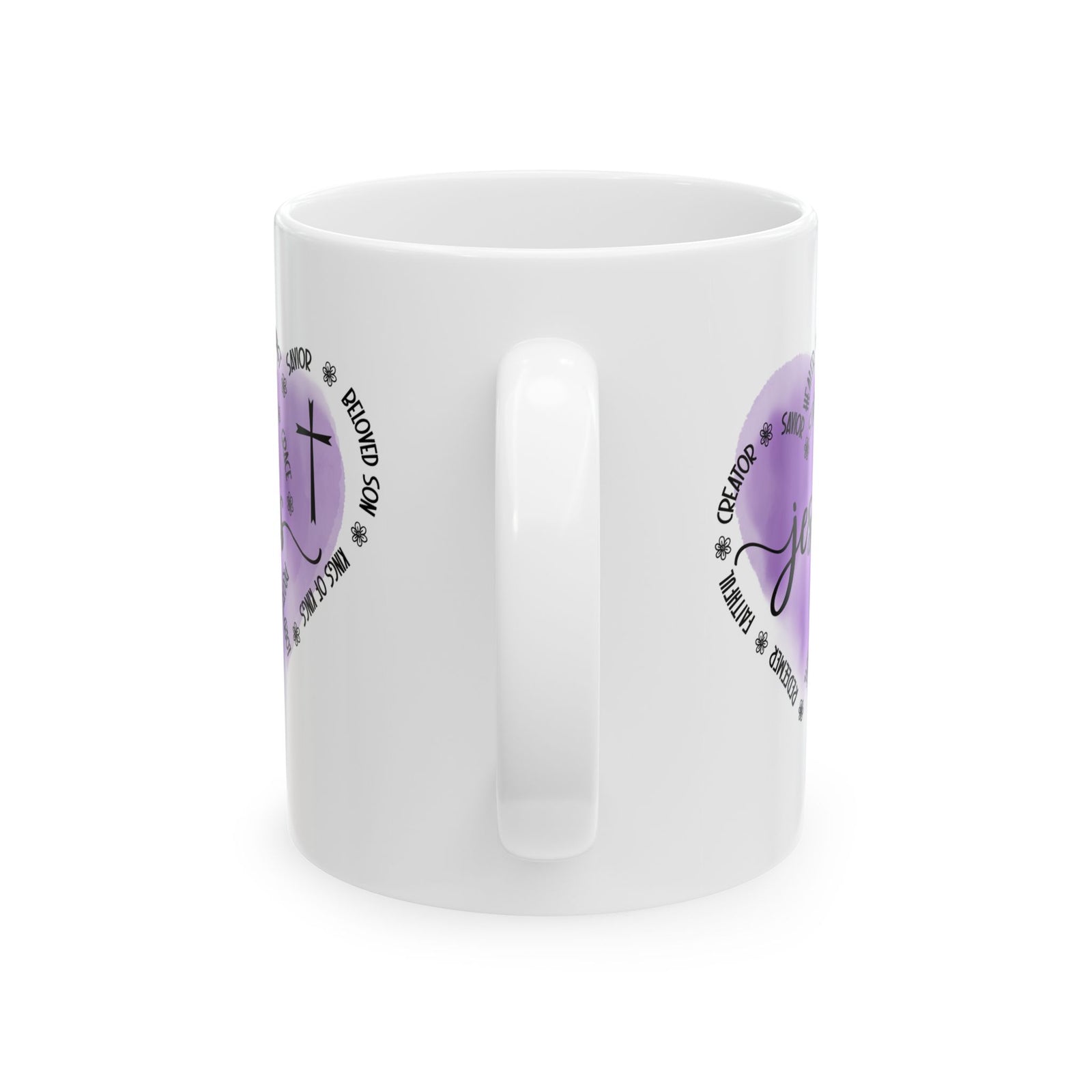 Jesus King of Kings - Christian Cross Coffee Cup (11oz & 15oz) - Sydney So Sweet